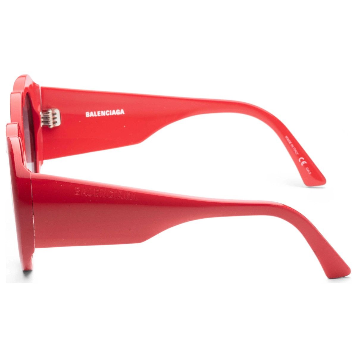 Balenciaga Balenciaga BB0043S 003 Red Heart Sunglasses Grey 54mm Size ONE SIZE - 4 Thumbnail