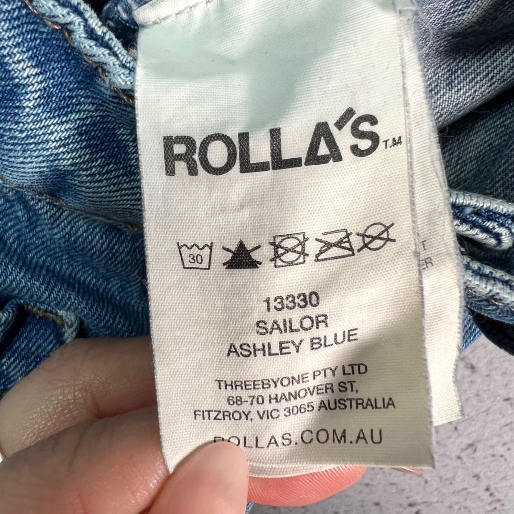 Vintage VINTAGE Rollas Womens Jeans Wide-Leg 27 High Rise Sailor Denim Blue 27 Inseam 26 In Womens Size 27" / US 4 / IT 40 - 5 Thumbnail