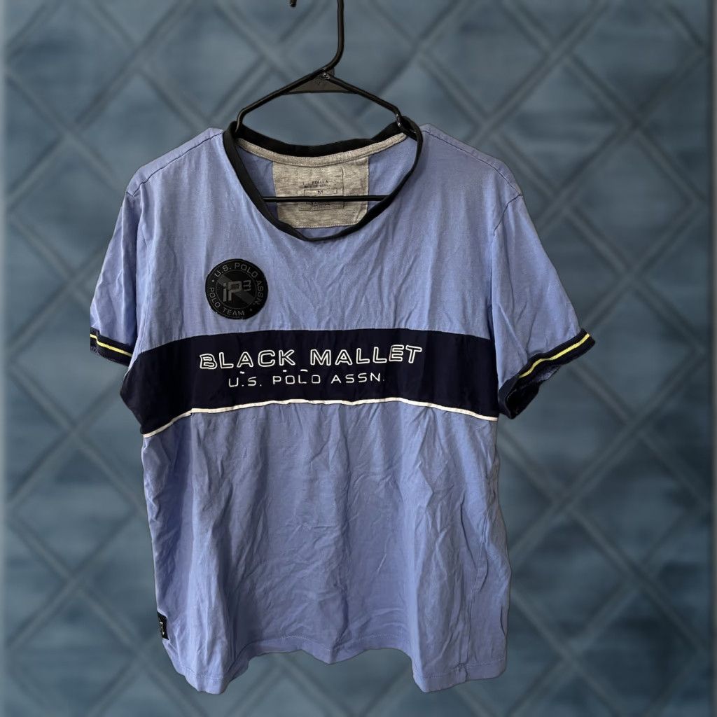 U.S. Polo Assn. U.S. Polo Assn. Men's T-Shirt Size M Blue Short Sleeve Round Neck Cotton Size US M / EU 48-50 / 2 - 1 Thumbnail