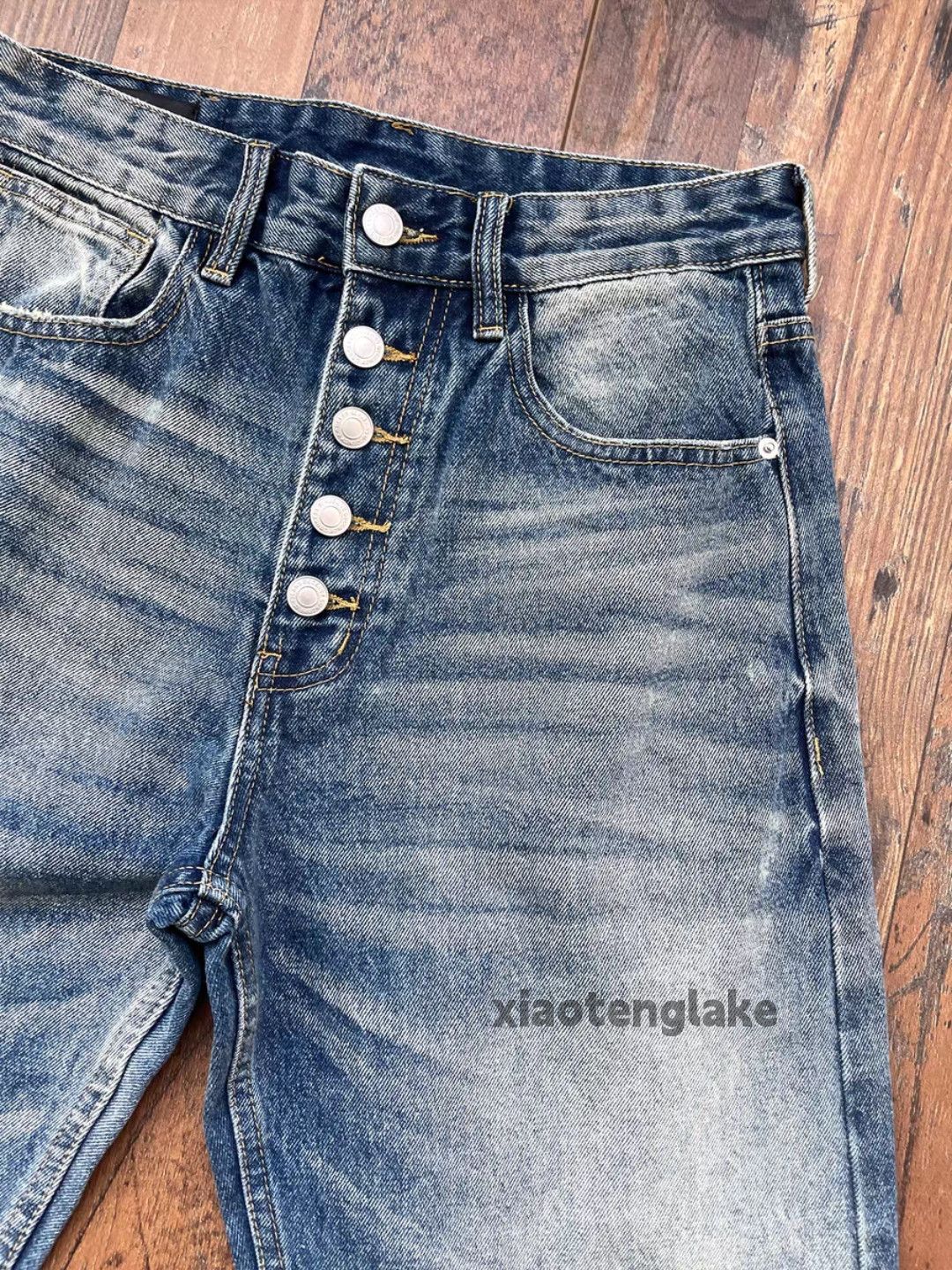 Jean zx vintage washed faded cleanfit wide Leg flared jeans Size US 34 / EU 50 - 3 Thumbnail