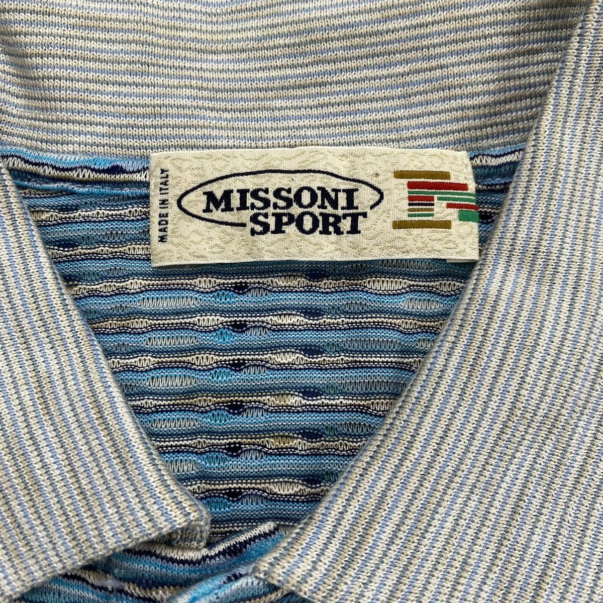 Missoni Vintage Missoni Sport Italy 3D Cable Polo Shirt Coogi Size US S / EU 44-46 / 1 - 5 Thumbnail