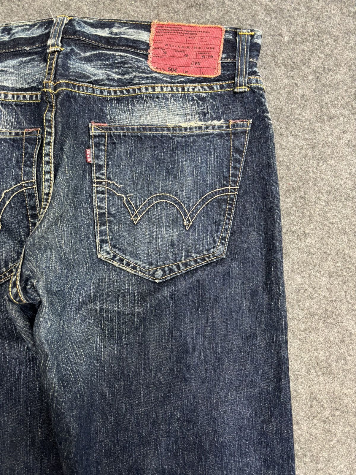 Edwin 💥90s Style💥Vintage Wide Edwin 504R Cool Fades Denim F606 Size US 37 - 11 Thumbnail