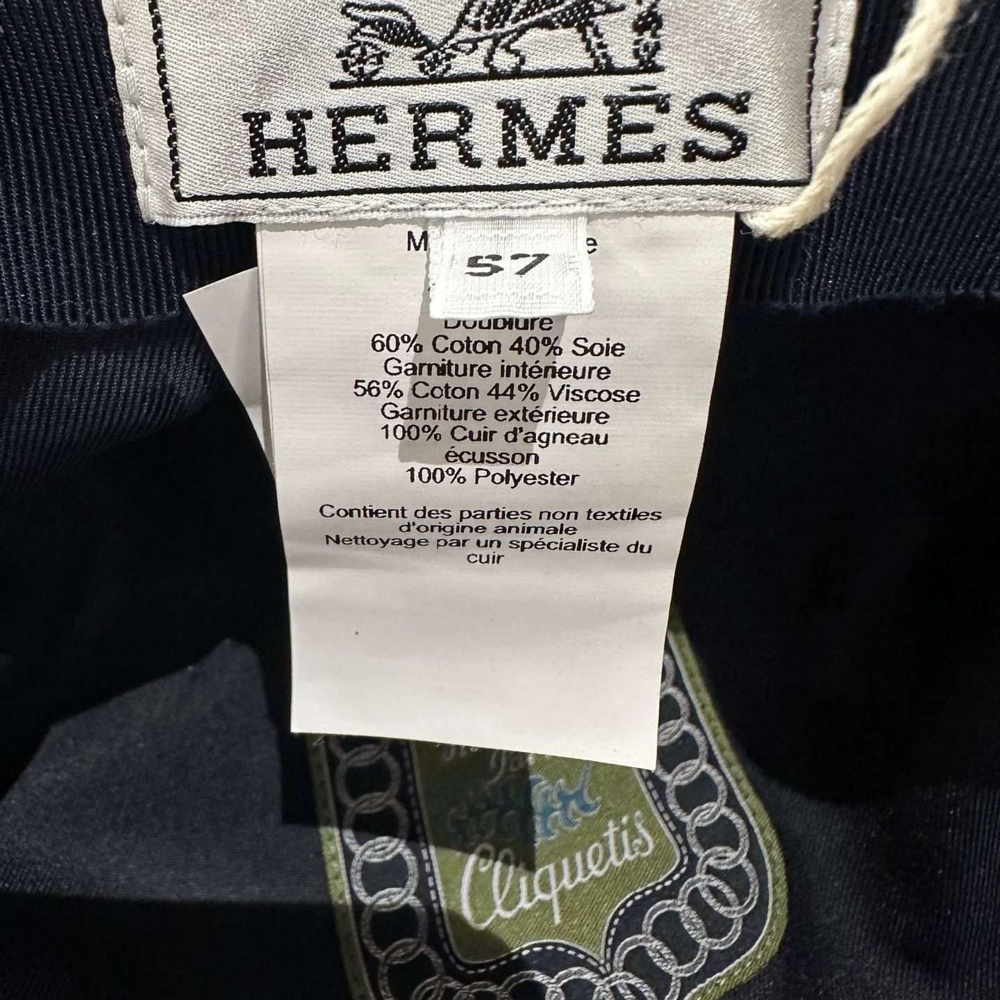 Hermes Hermes Pig Nose Denim Blue Newsboy Cap 57 Cotton Size ONE SIZE - 5 Thumbnail