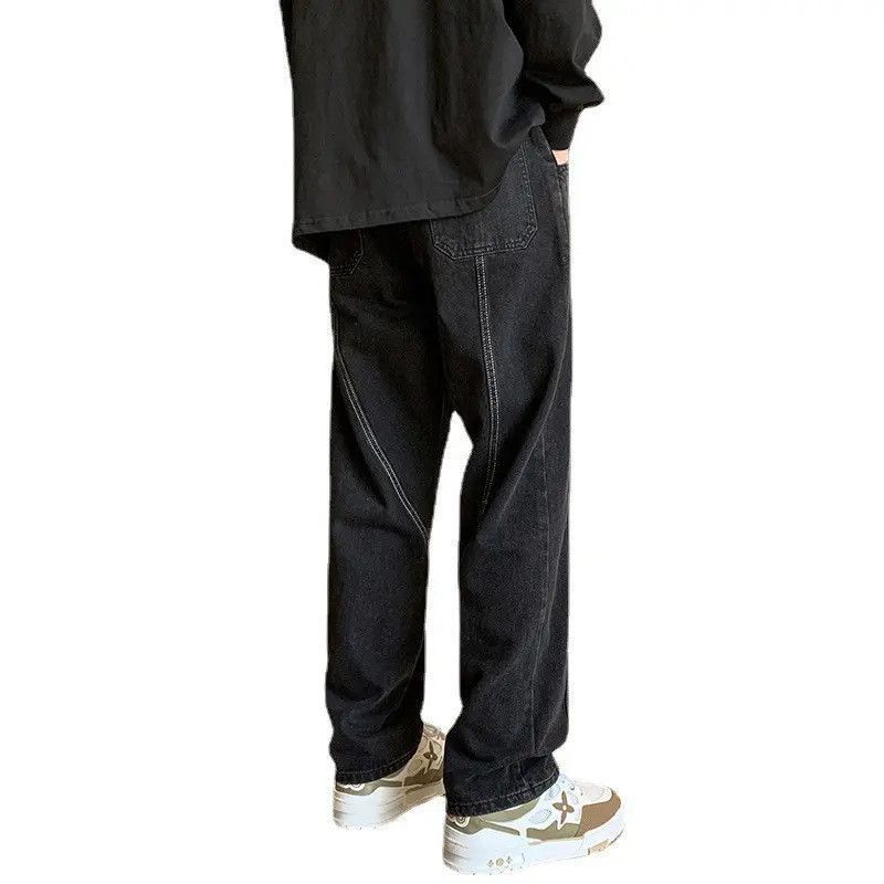 Japanese Brand Vintage patchwork high street loose jeans Size US 32 / EU 48 - 4 Thumbnail