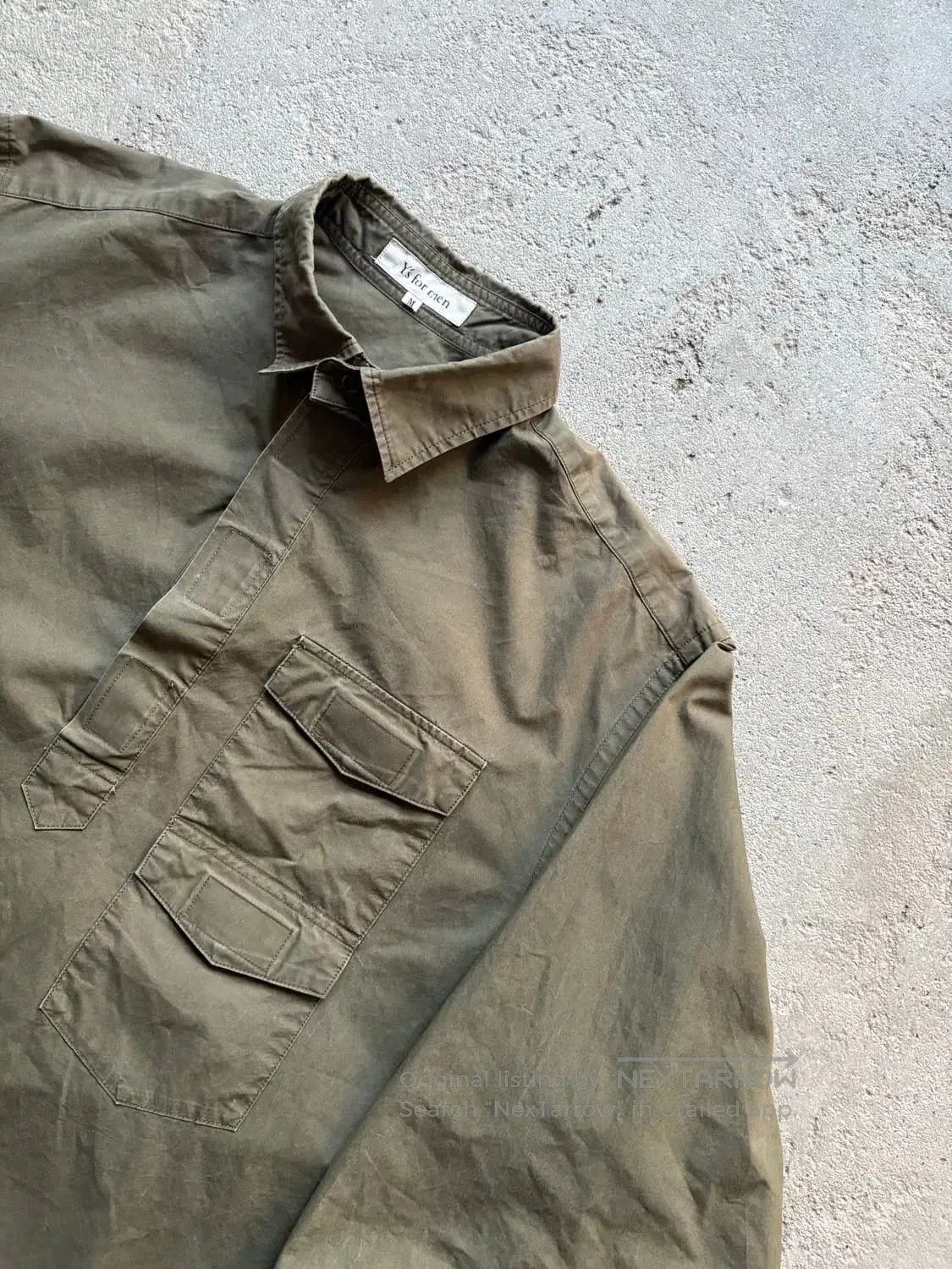 Yohji Yamamoto Yohji Yamamoto Vintage Cargo Shirt. Size US M / EU 48-50 / 2 - 3 Thumbnail