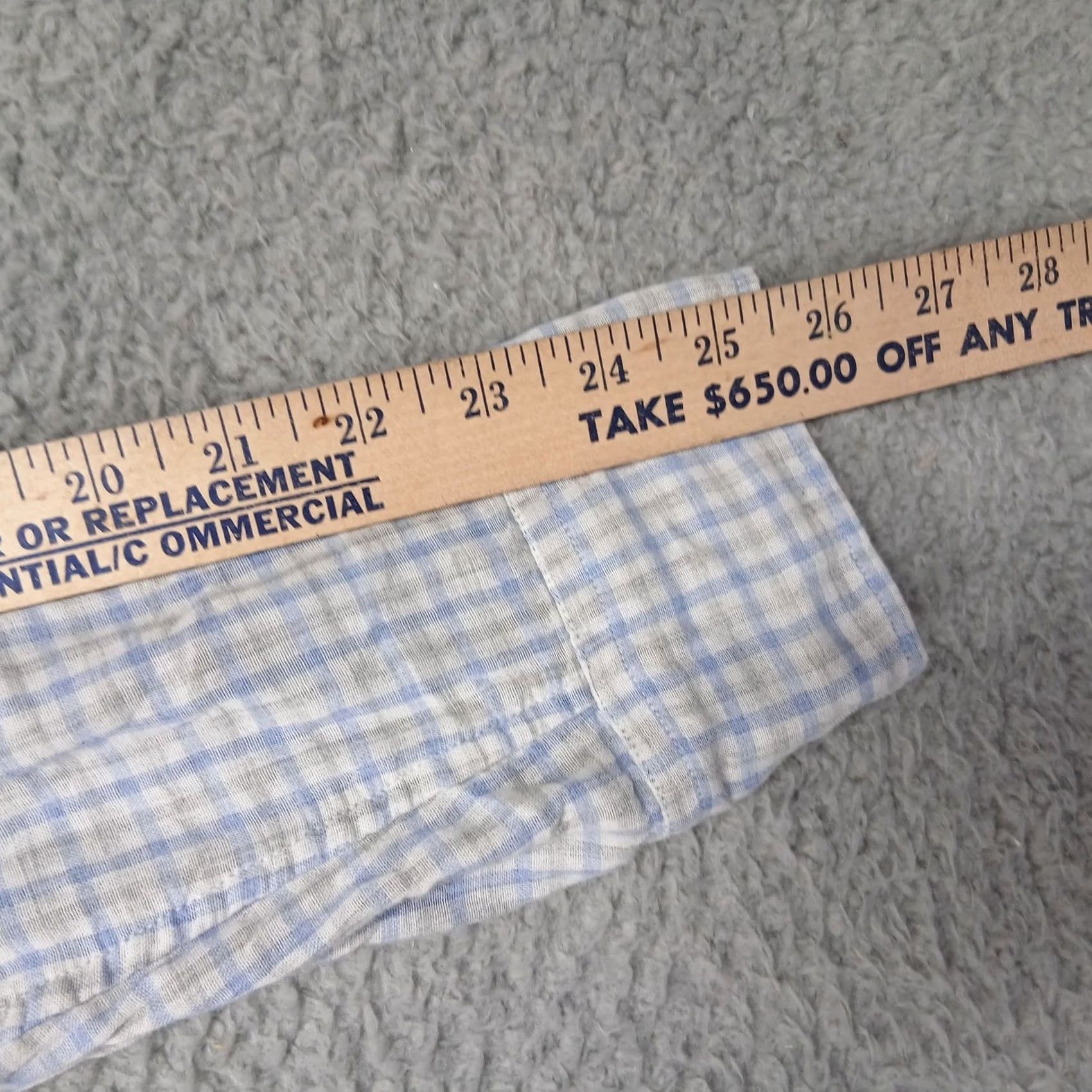UNTUCKit UNTUCKit Shirt Mens Large Blue White Plaid Button-Down Long Sleeve Cotton Casual Size US L / EU 52-54 / 3 - 6 Thumbnail