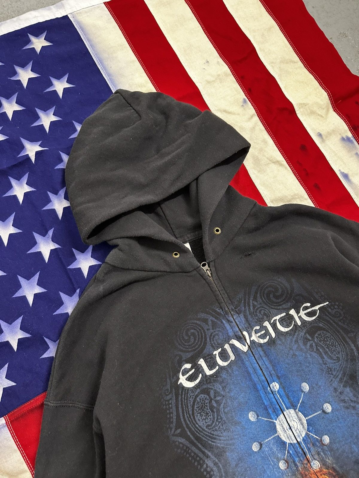 Band Tees Vintage Eluveitie Black Metal Graphic Zip Hoodie Size US XXL / EU 58 / 5 - 5 Thumbnail
