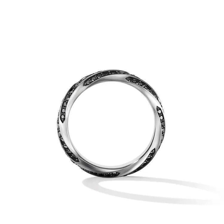 David Yurman o1w1db11025 R25779M /Size 9 /Rings in Silver/Black Size ONE SIZE - 4 Thumbnail
