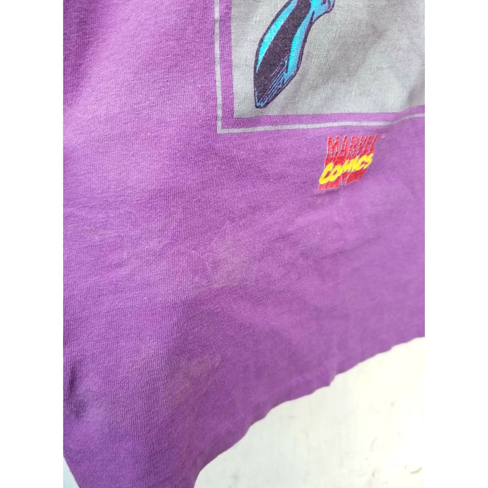 Fruit Of The Loom VINTAGE Marvel Wolverine Shirt Comics X-men 1994 Gambit Mens Large Mutant Gear Cotton T-Shirt Purple XL Men Mens Shirts 90s Size US XL / EU 56 / 4 - 2 Thumbnail