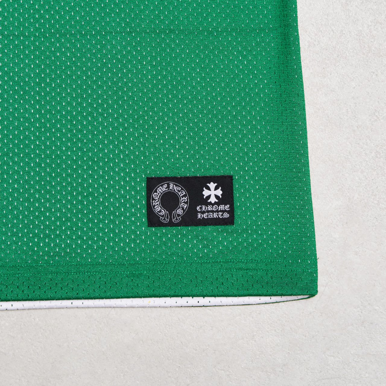 Chrome Hearts CHROME HEARTS Mesh Reversible Basketball Jersey GREEN/WHITE Size US L / EU 52-54 / 3 - 8 Thumbnail