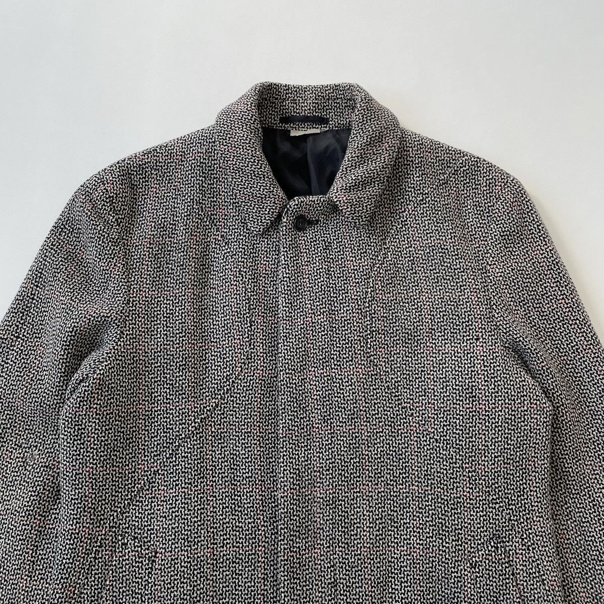 Comme des Garcons A/W 03 Panelled Patterned Weave Overcoat Size US L / EU 52-54 / 3 - 4 Thumbnail