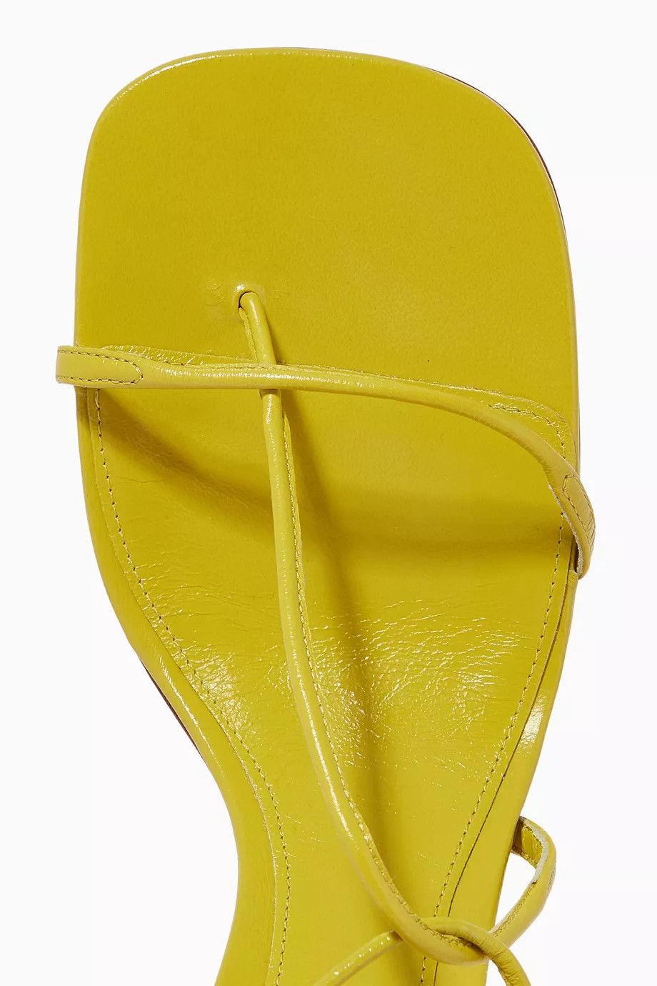 Bottega Veneta o1y0725 Spool Heel Sandals in Lime Green Size US 7 / IT 37 - 3 Thumbnail