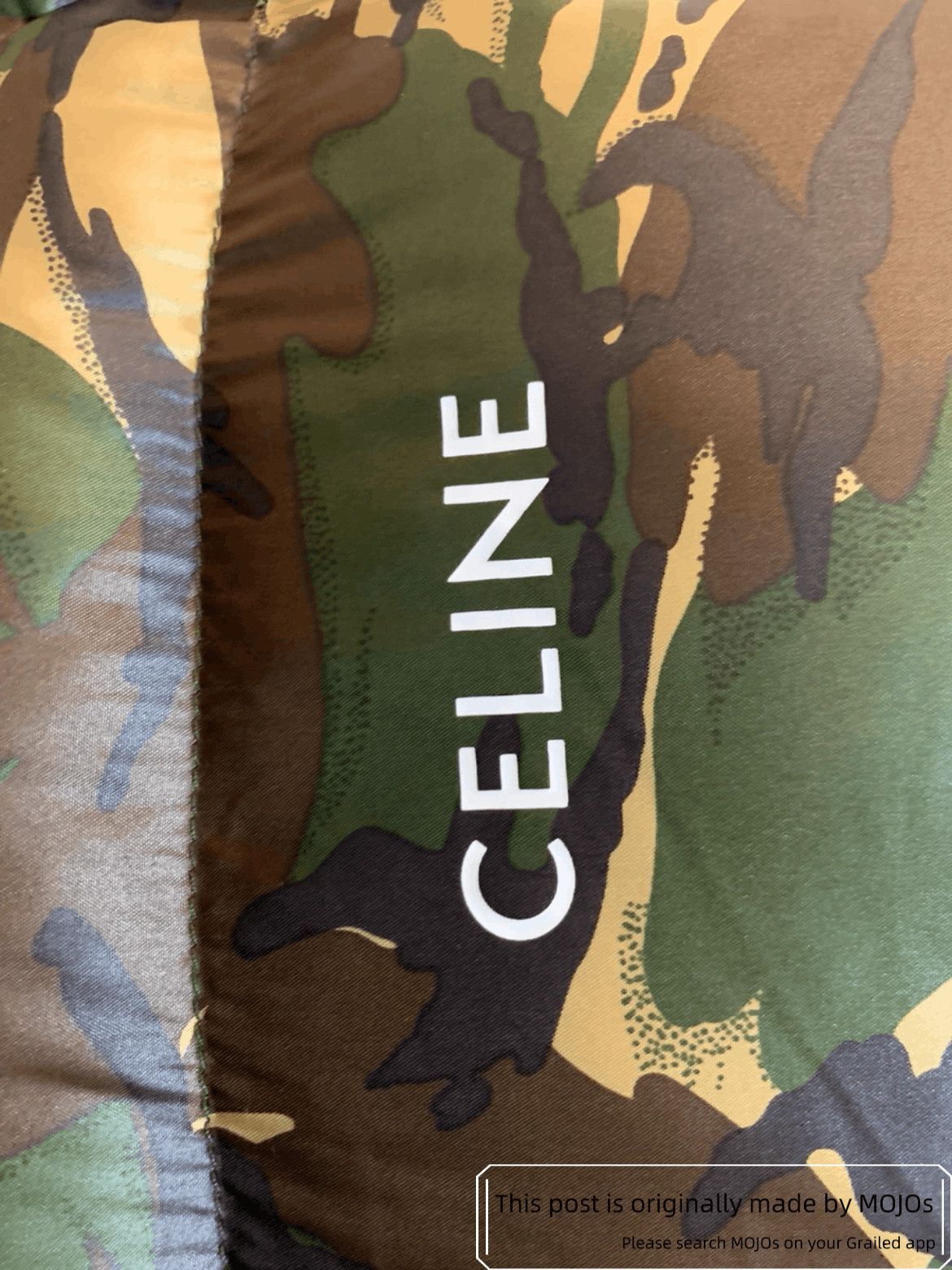 Celine Sz 50 Celine Camo Logo Puffer Jacket Size US M / EU 48-50 / 2 - 4 Thumbnail