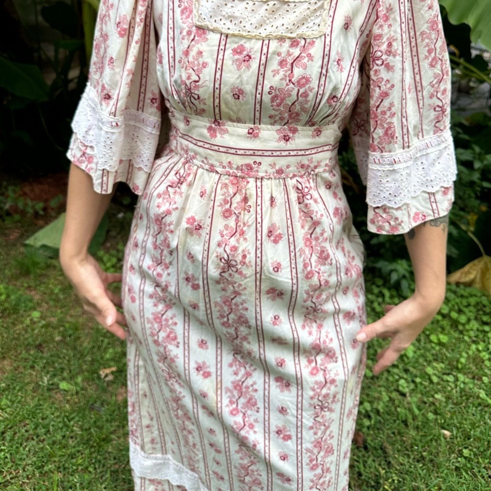 Vintage Vintage Jack Kramer 70’s Boho Maxi Dress Size S / US 4 / IT 40 - 8 Thumbnail
