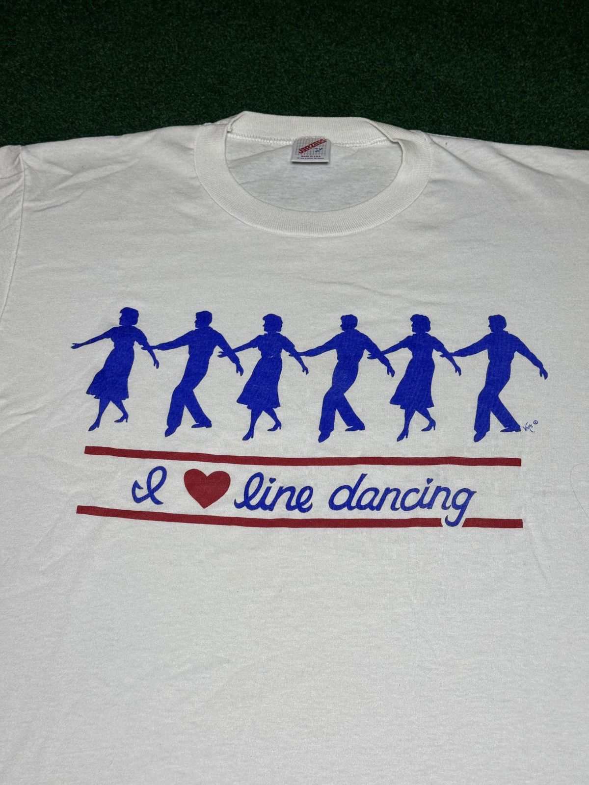 Vintage Vintage 90s I Love Line Dancing Western Dancing T Shirt Size US L / EU 52-54 / 3 - 2 Thumbnail