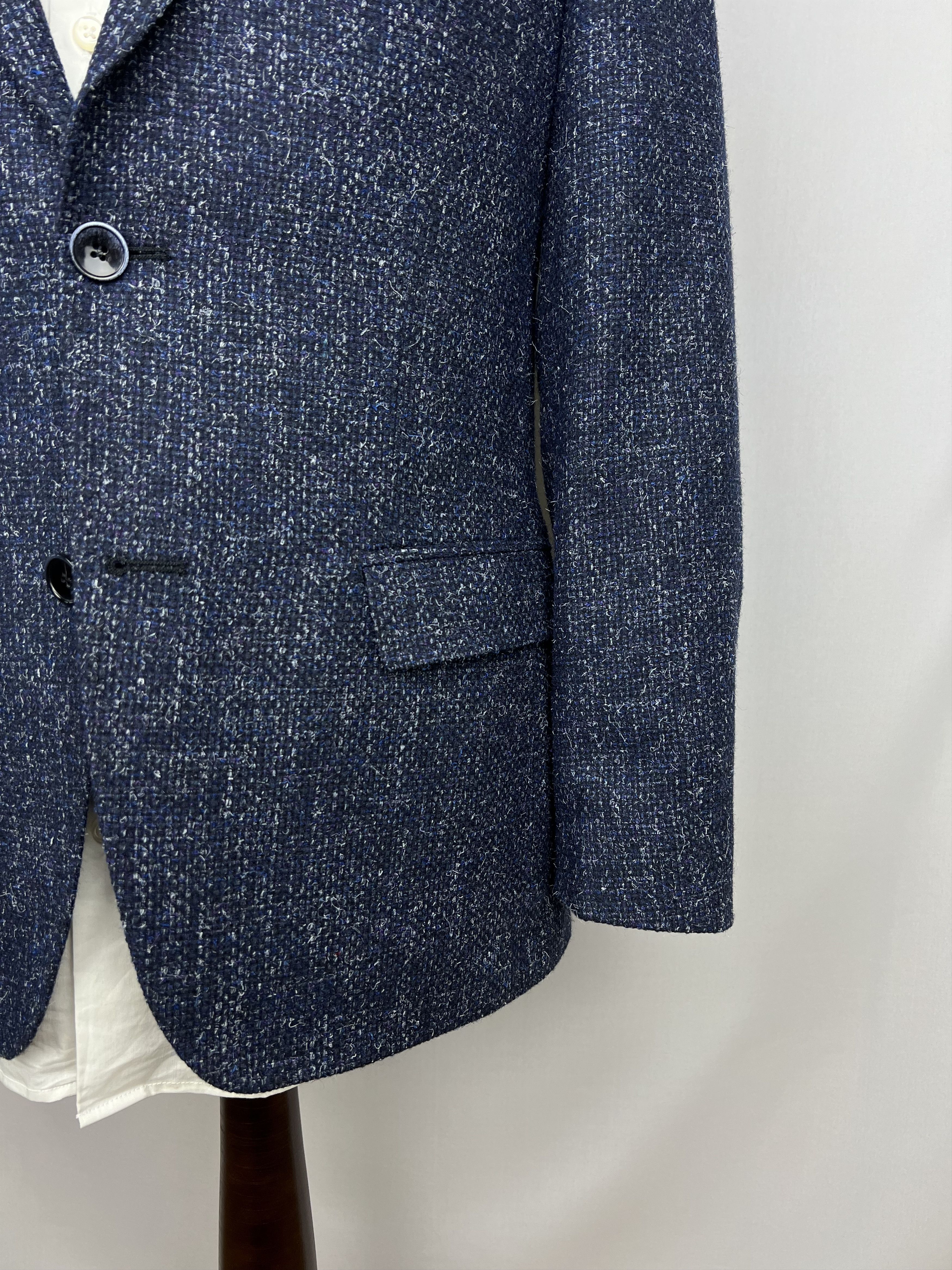 Italic ATERLIER TORINO x Marlane Textured Wool Blend Sport Coat Size 38R - 7 Thumbnail