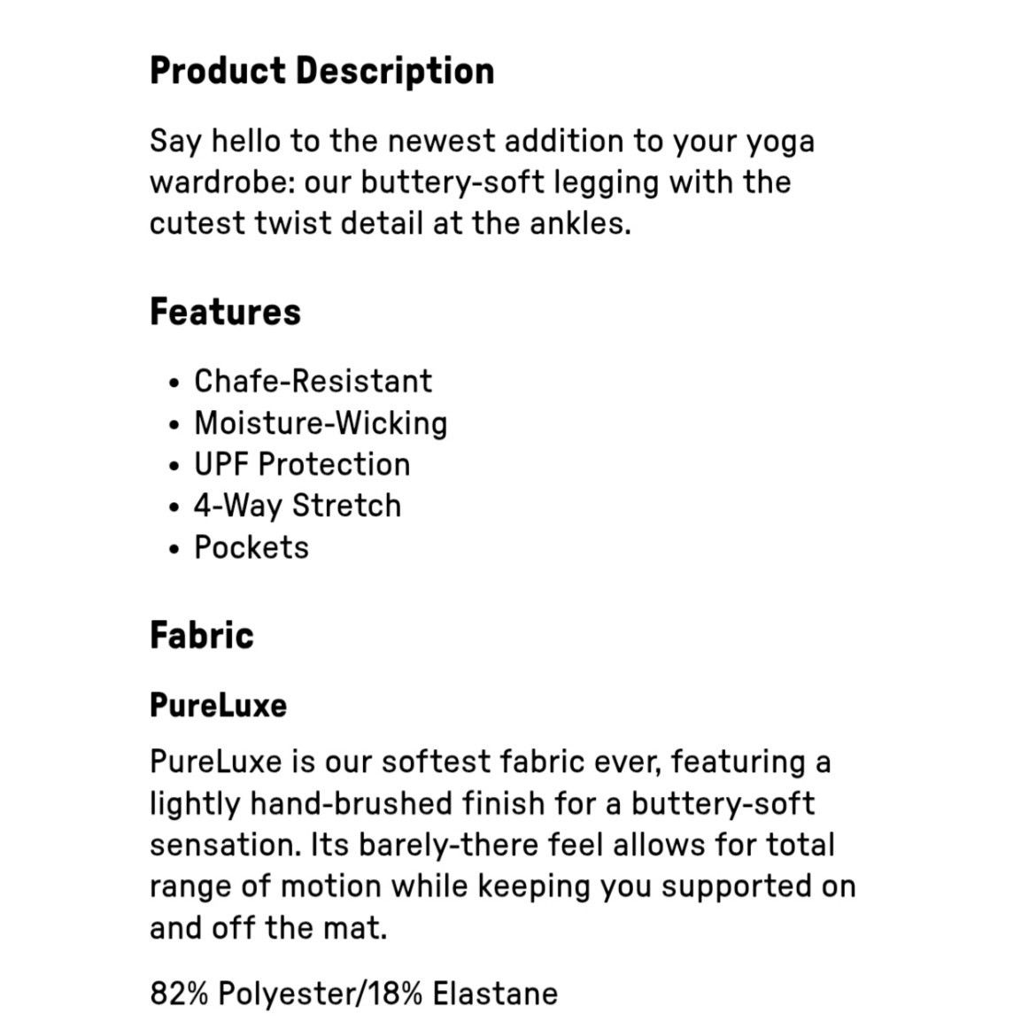 Fabletics Fabletics Oasis PureLuxe High-Waisted Twist 7/8 Legging Size 30" / US 8 / IT 44 - 2 Thumbnail