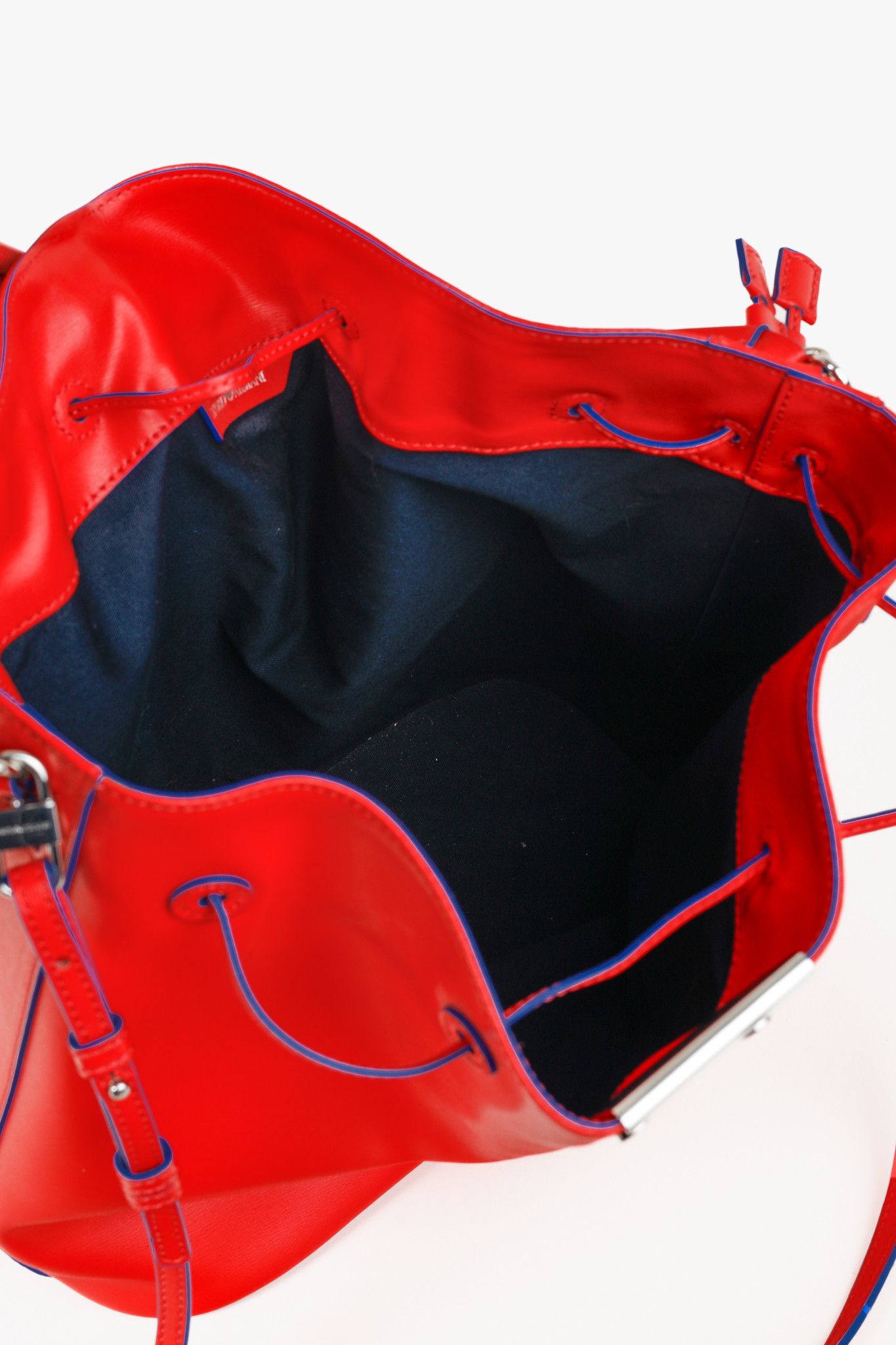 Emporio Armani Emporio Armani SS/15 Boarded Leather Drawstring Bucket Bag Size ONE SIZE - 12 Thumbnail