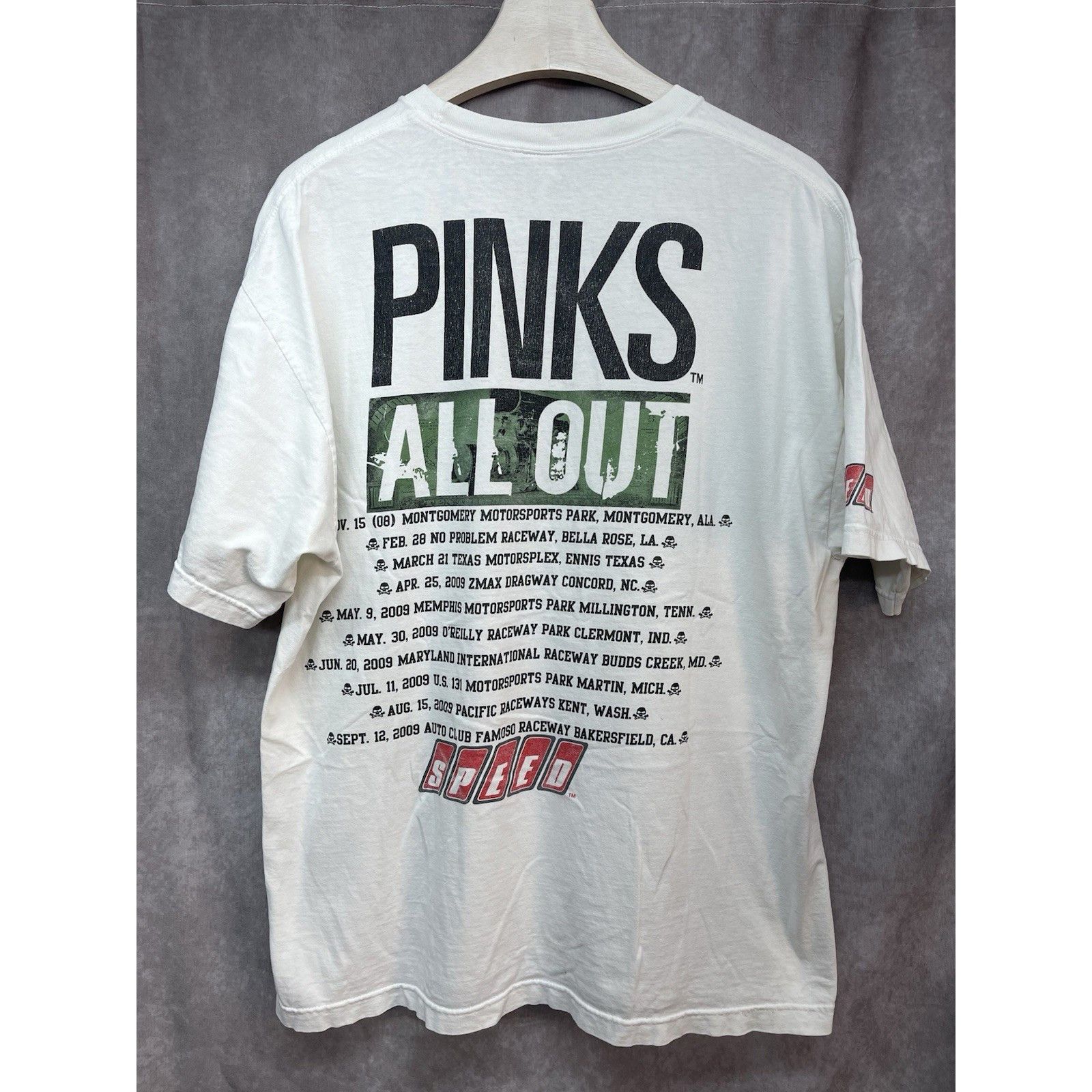 Other Vintage 2000 Pinks All Out X Speed TV Channel Shirt Y2K Sz X Size US XL / EU 56 / 4 - 9 Thumbnail