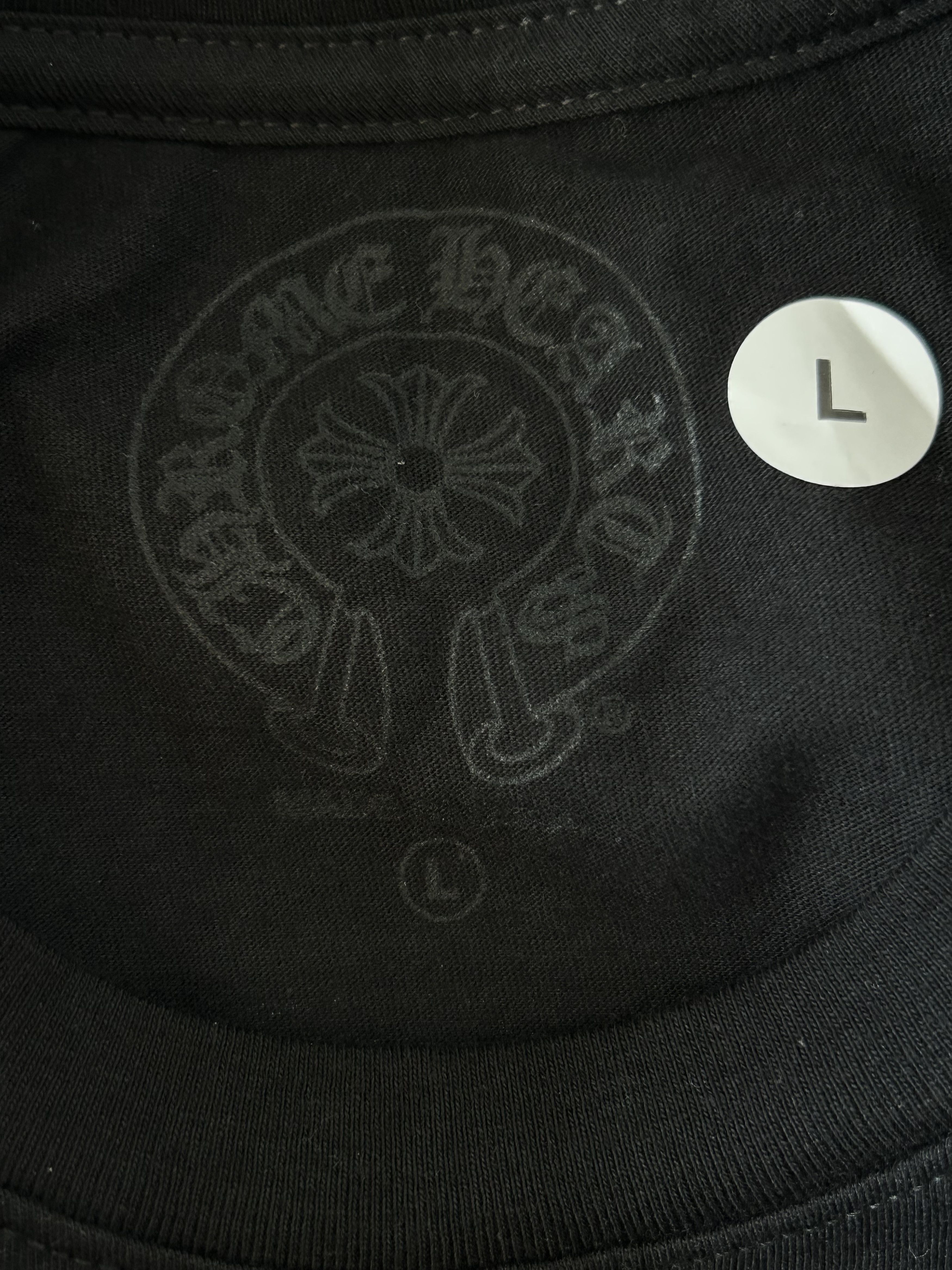 Chrome Hearts Yungblud Black & White Foti Cross Logo T-Shirt