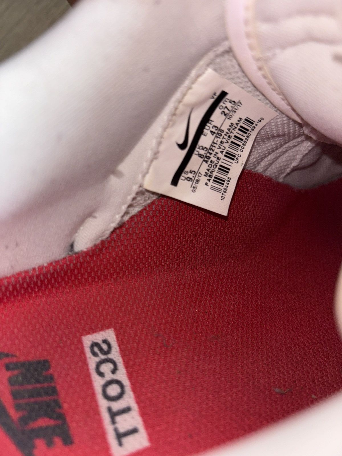 Nike × Travis Scott Travis Scott Air Force 1 White 9.5 Size US 9.5 / EU 42-43 - 7 Thumbnail