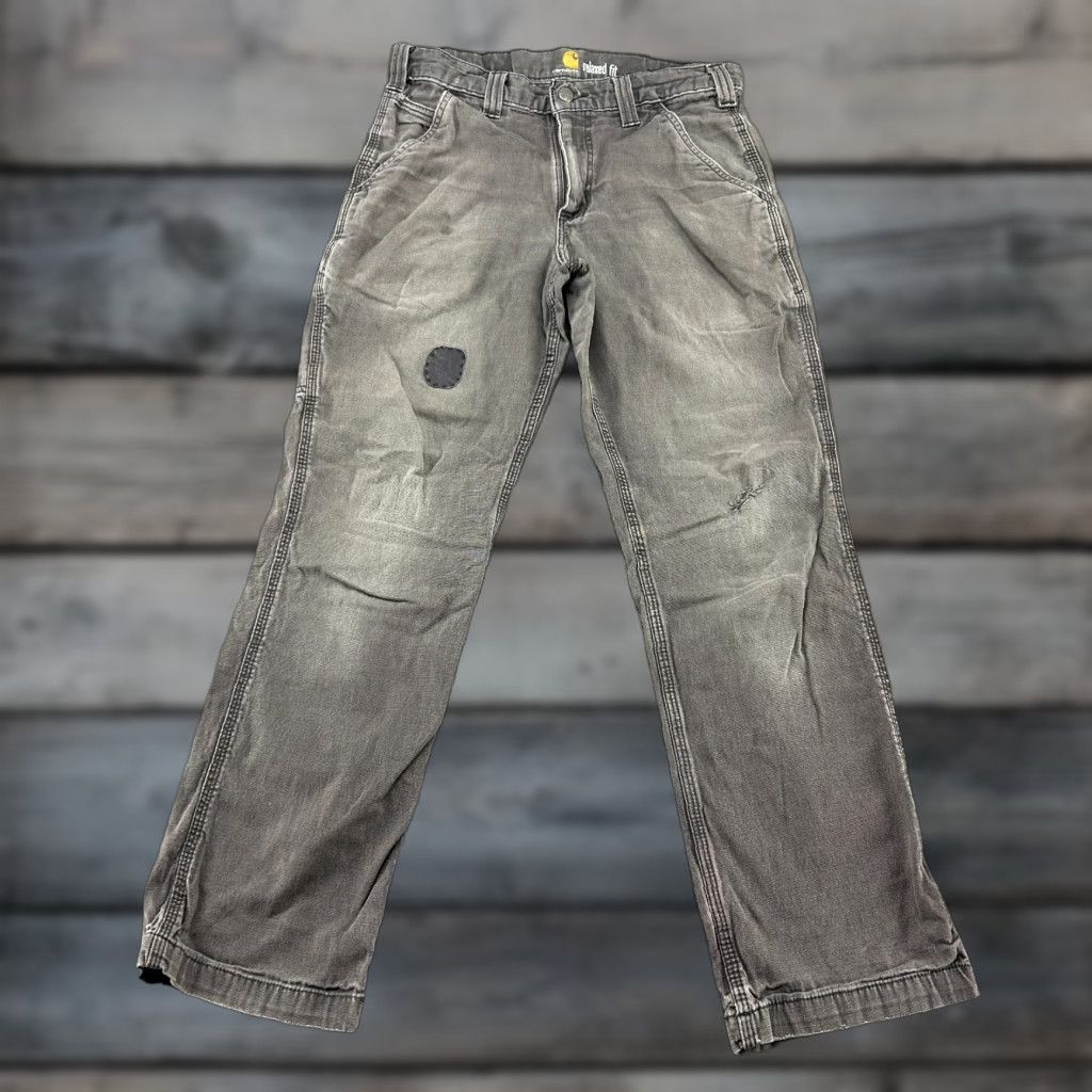 Carhartt Carhartt Pants Men 30x30 Grey Carpenter Relaxed Fit Workwear Cotton Rugged Flex Size US 30 / EU 46 - 1 Thumbnail