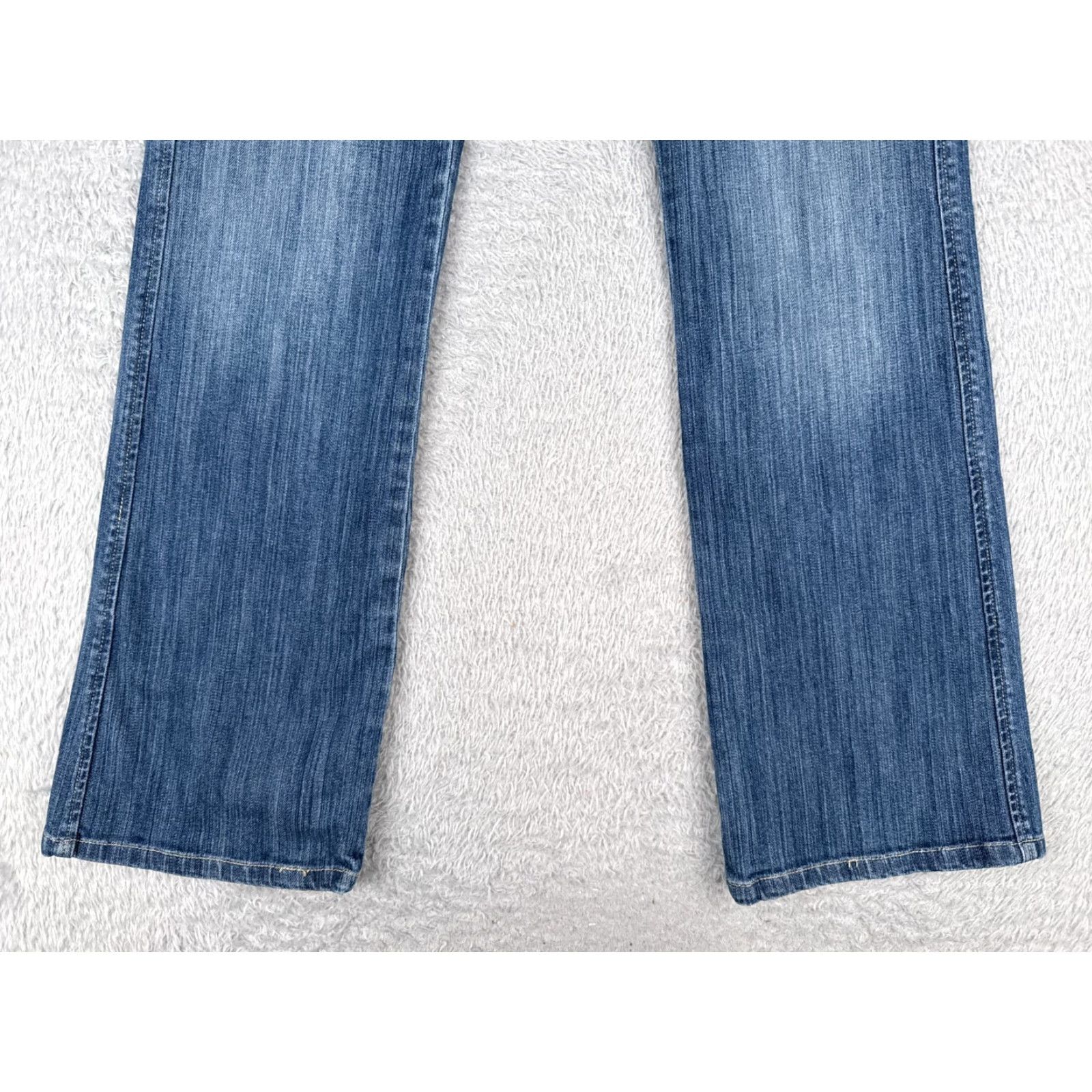 White House Black Market WHITE HOUSE BLACK MARKET Bootcut Jeans Womens 4 Blue Denim Embroidered 5-Pocket Size 27" / US 4 / IT 40 - 2 Thumbnail