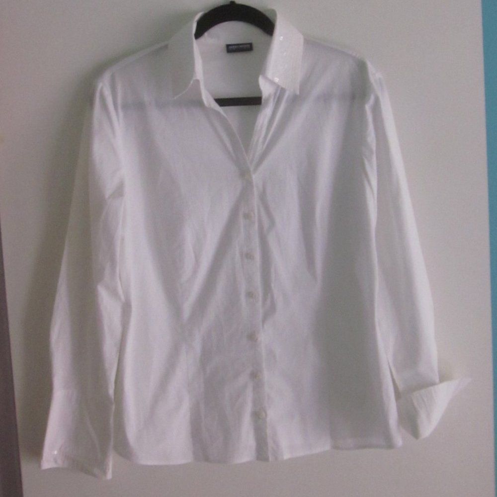 Weber Gerry Weber White Blouse M / L Size M / US 6-8 / IT 42-44 - 4 Thumbnail