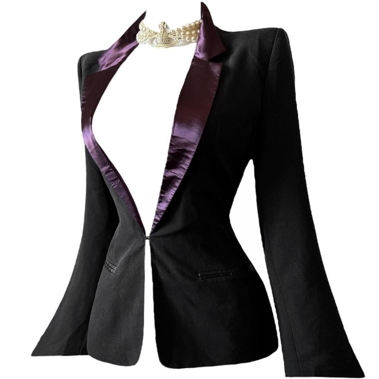 Vintage Iconic vintage gothic avant garde satin jacket Size M / US 6-8 / IT 42-44 - 1 Thumbnail