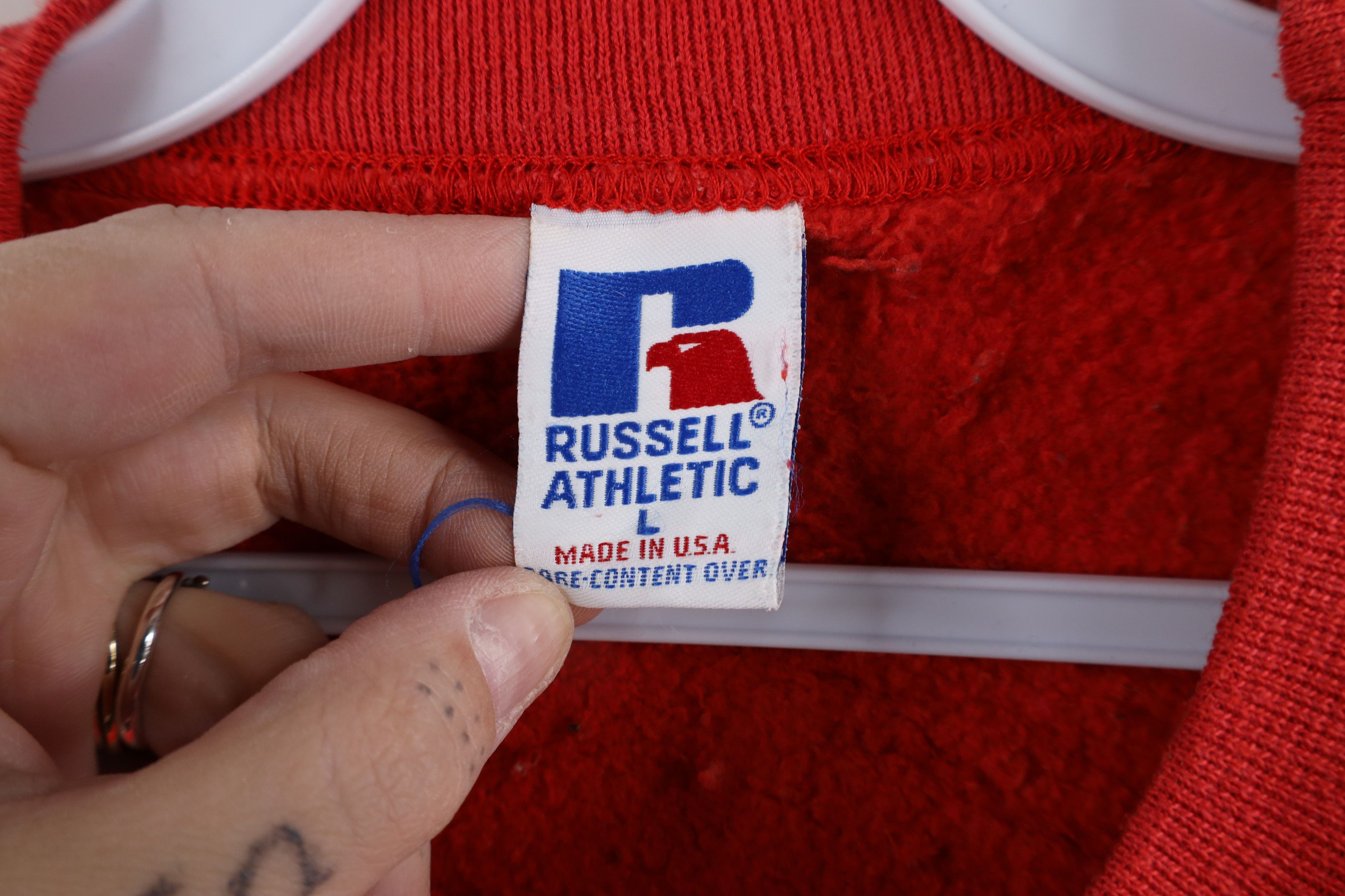 Russell Athletic × Vintage Vintage 90s Russell Athletic Football Jersey Sweatshirt USA Size US L / EU 52-54 / 3 - 8 Thumbnail