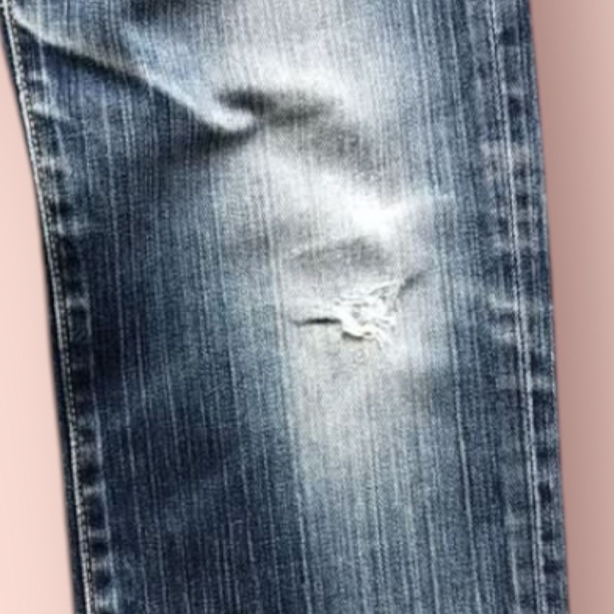 Jun Takahashi × Uniqlo VINTAGE UNIQLO S-001 DISTRESSED SLIM FIT STRAIGHT JEANS Size US 31 - 12 Thumbnail