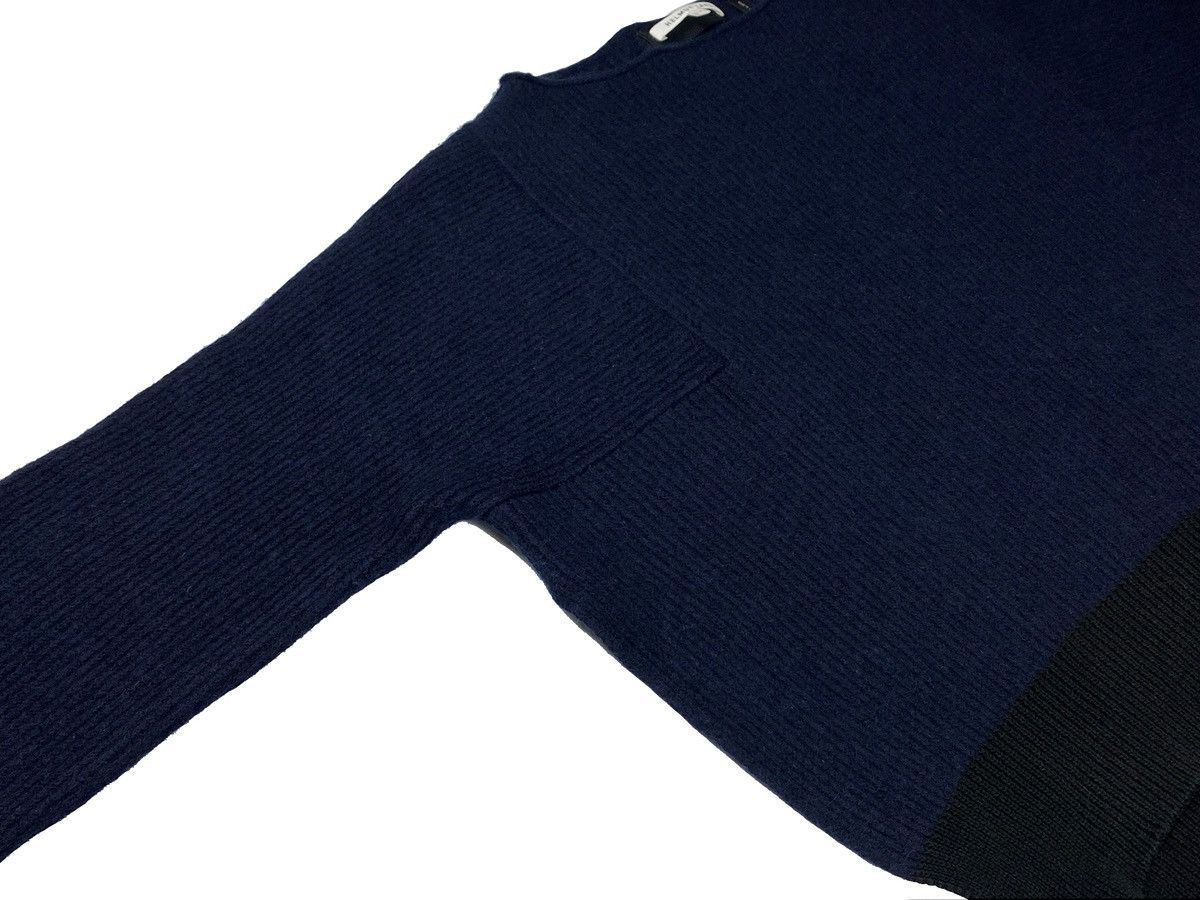 Helmut Lang HELMUT LANG WOMEN NAVY BLUE SWEATER COTTON WOOL SIZE S Size S / US 4 / IT 40 - 7 Thumbnail