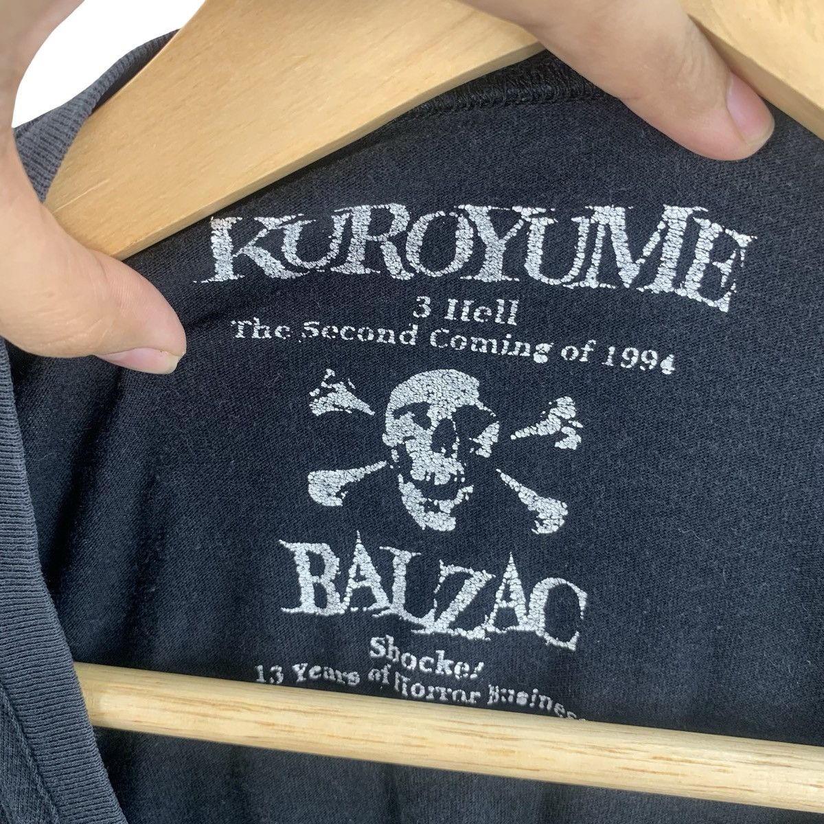 Band Tees Vintage KUROYUME METAL GRAPHIC Gothic Bat Print Style Size US M / EU 48-50 / 2 - 8 Thumbnail