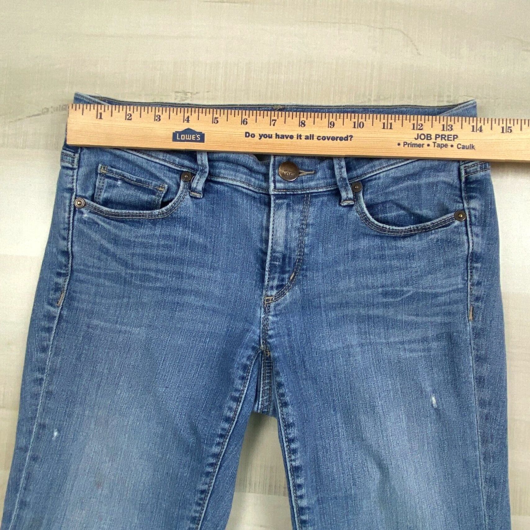 Loft Ann Taylor LOFT Womens Jeans 26 Modern Skinny Low Rise Medium Wash Denim Size 26" / US 2 / IT 38 - 6 Thumbnail