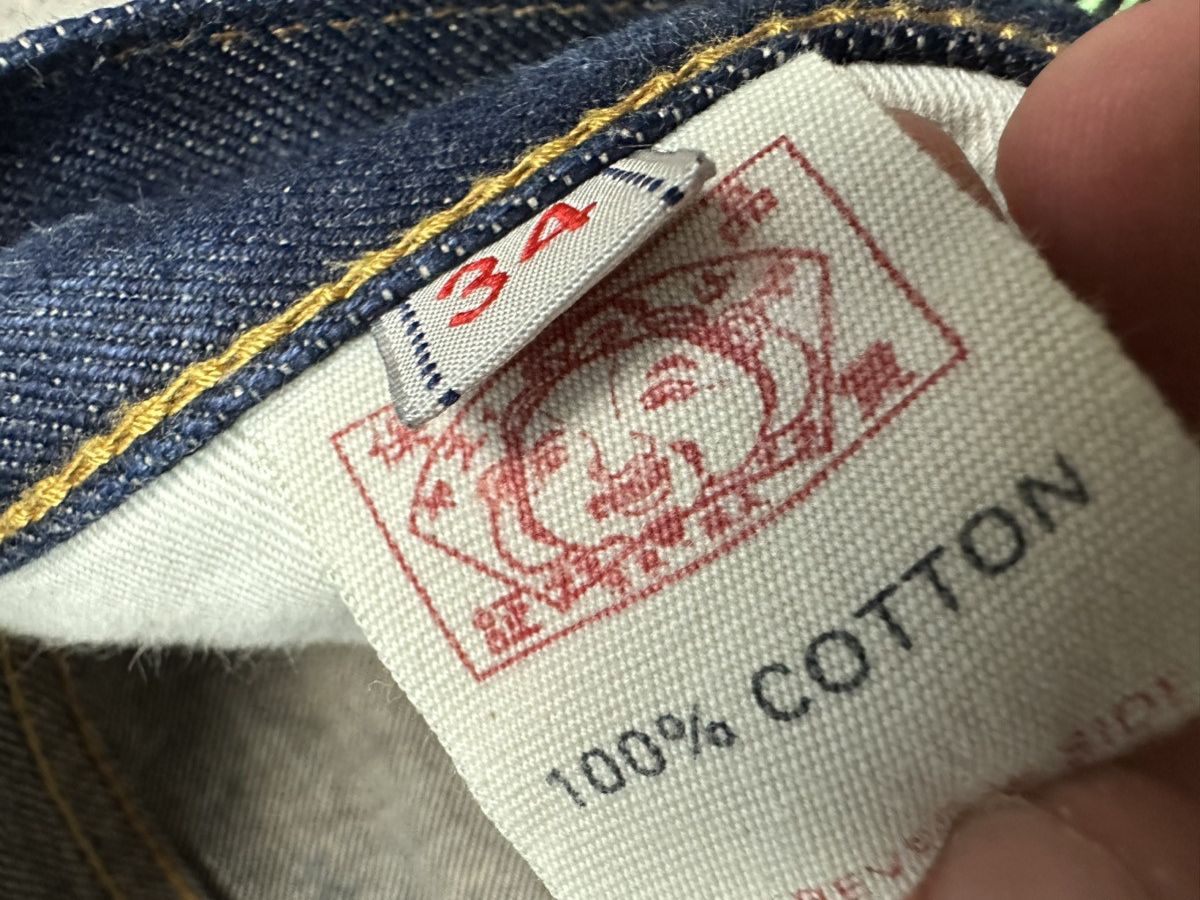 Evisu × Vintage Evisu blue navy half myde umi yama hawai vulcan Size US 36 / EU 52 - 8 Thumbnail