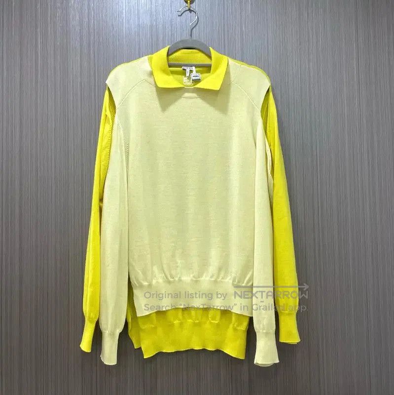 Loewe LOEWE Colorblock Cotton Knit Top for Women . Size L / US 10 / IT 46 - 1 Thumbnail