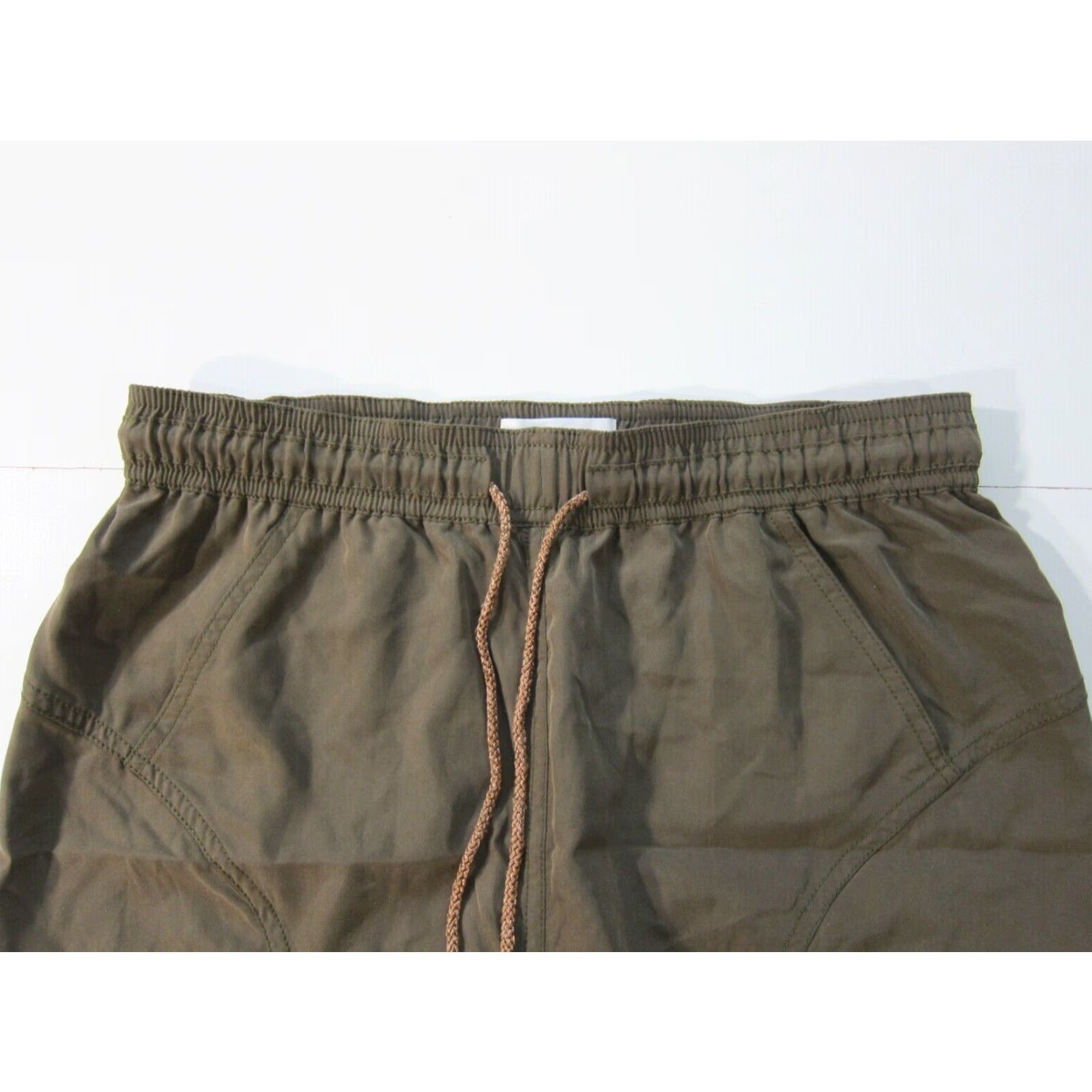 Anthropologie By Anthropologie Army Green Rayon High Rise Waist Wide Leg Jogger Pant Women XS Size 26" / US 2 / IT 38 - 4 Thumbnail