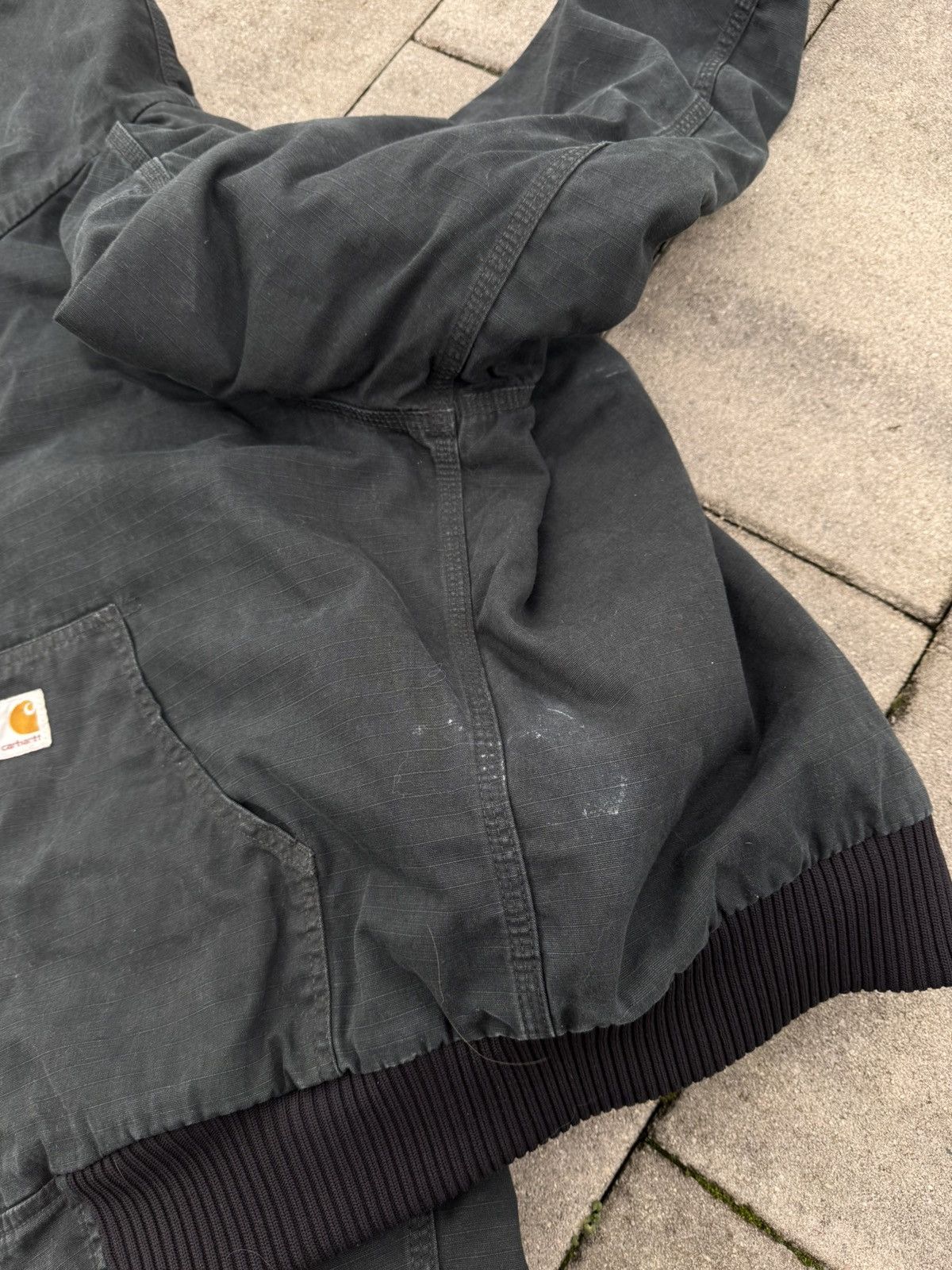 Carhartt × Vintage Carhartt Active Jacket Navy Washed Distressed Baggy Vintage Size US L / EU 52-54 / 3 - 11 Thumbnail