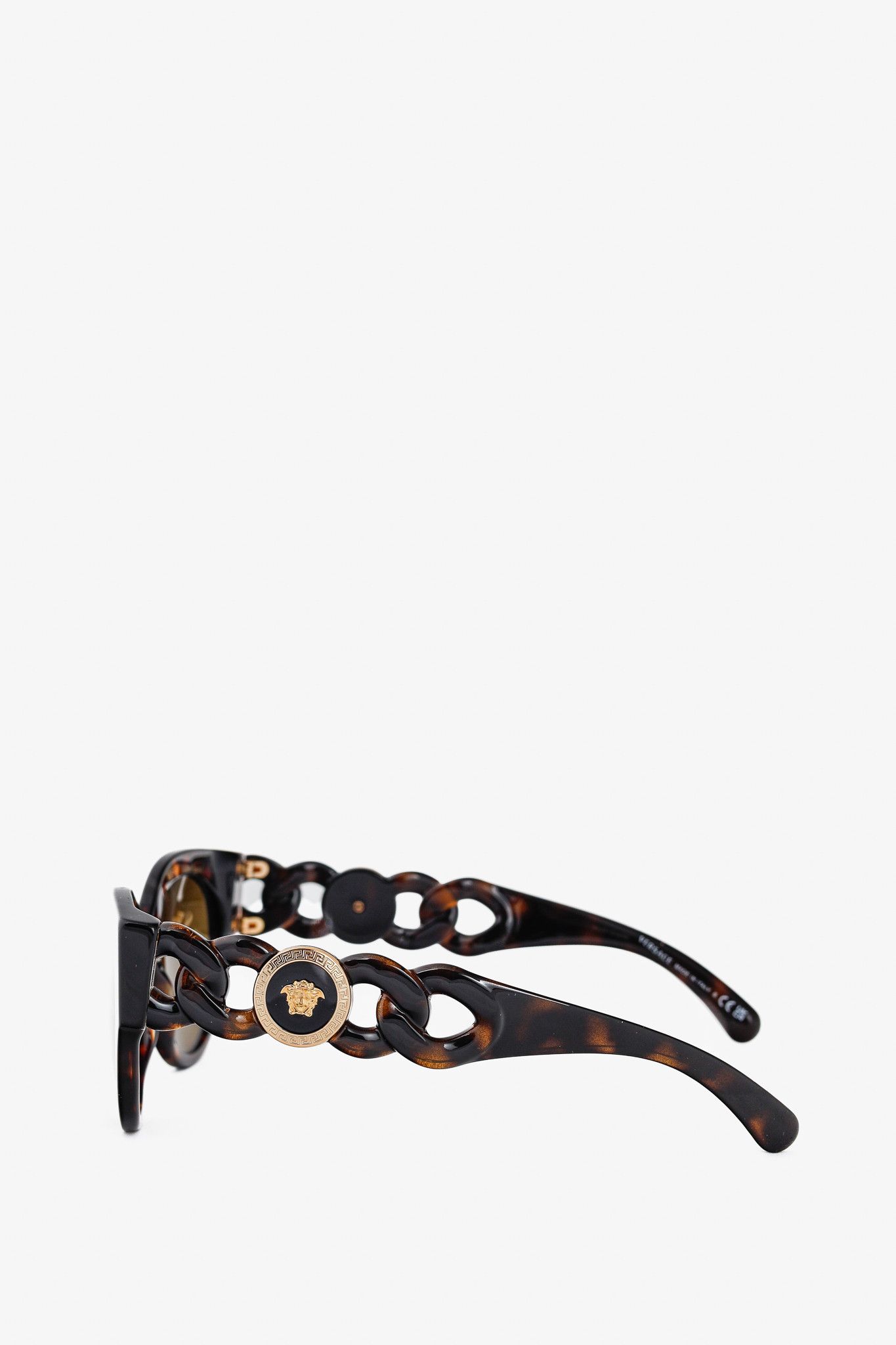 Versace Versace VE4408 108/73 Havana Tortoiseshell Medusa Sunglasses Size ONE SIZE - 3 Thumbnail