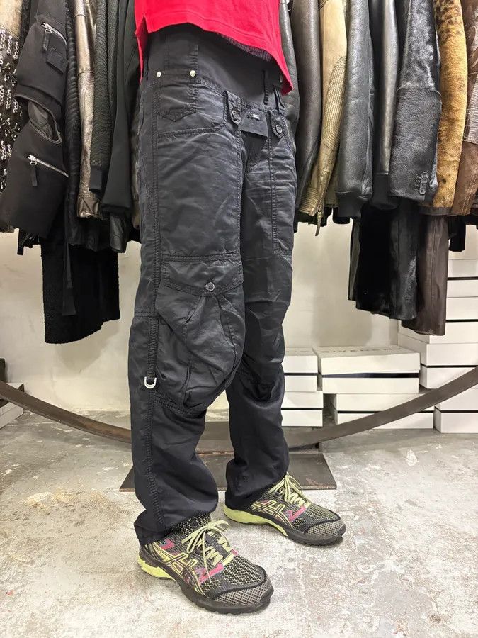Marithe + Francois Girbaud × Vintage 2000s Marithé + François Girbaud Black Utility Pants Size US 31 - 3 Thumbnail