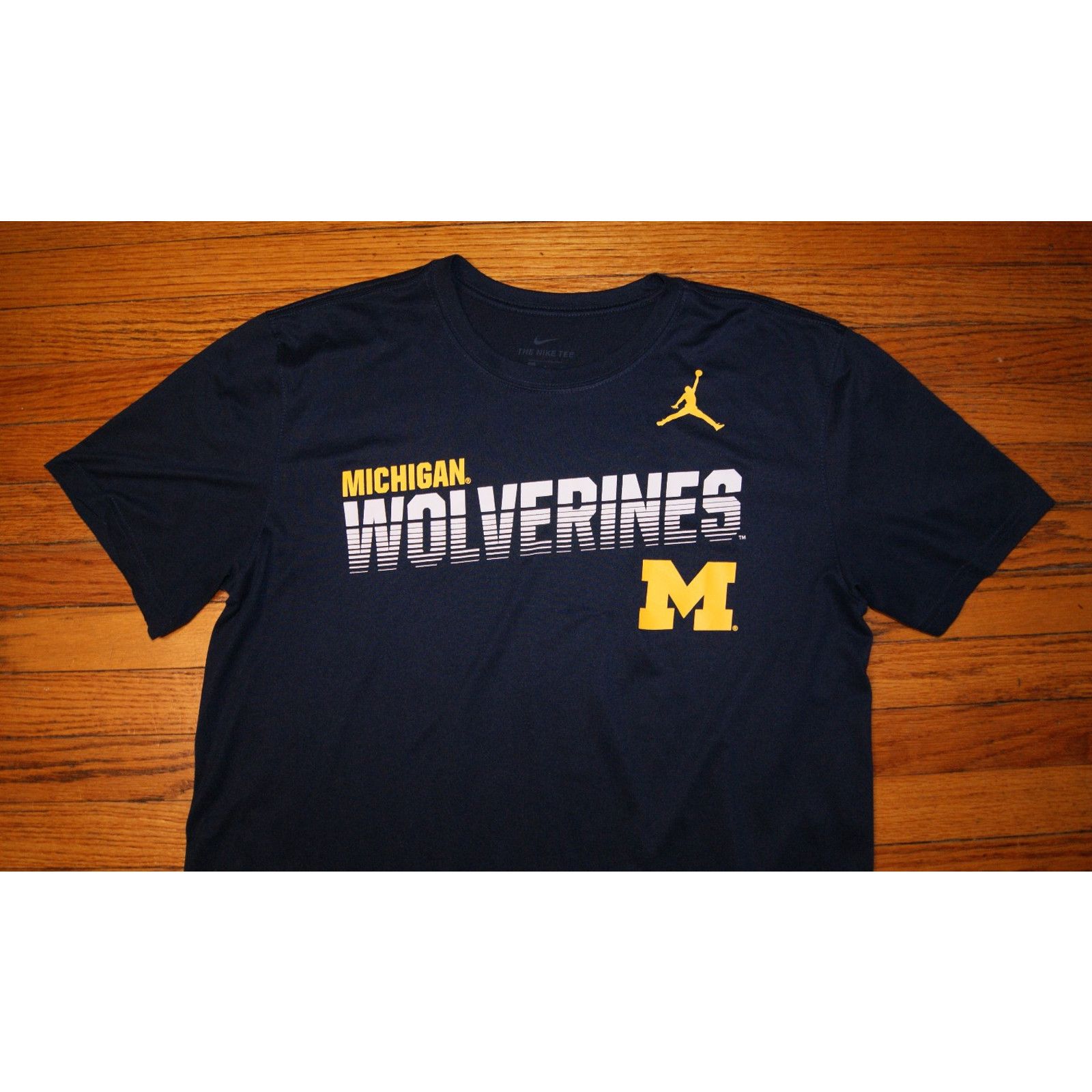 Nike Nike Tee Dri-Fit Michigan Wolverines TShirt Mens L Spell Size US L / EU 52-54 / 3 - 1 Thumbnail