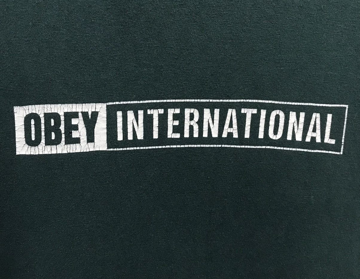 Obey Vintage Obey International Made In Usa Shirt Size US L / EU 52-54 / 3 - 3 Thumbnail
