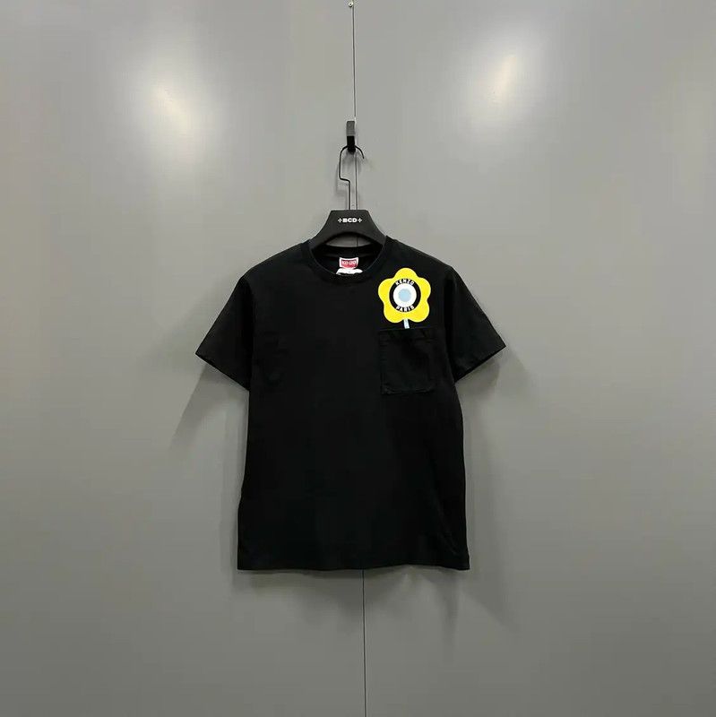 Kenzo KENZO Summer Black Cotton Logo Tee 0089 Size M / US 6-8 / IT 42-44 - 1 Thumbnail