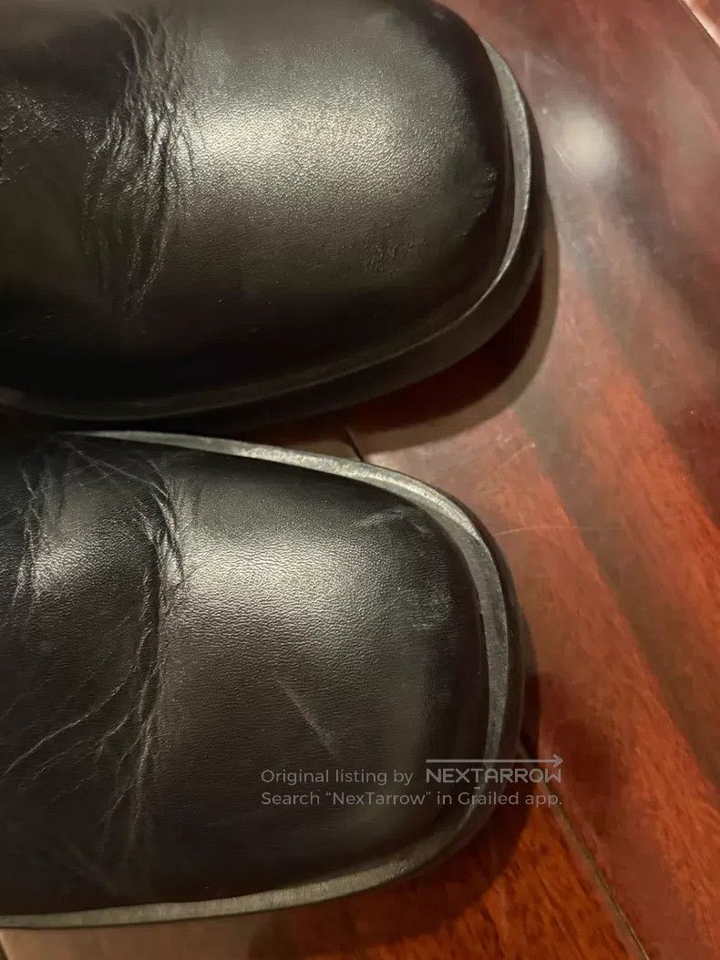 Our Legacy Our Legacy Black Mid-Calf Leather Boots Size US 7 / EU 40 - 5 Thumbnail