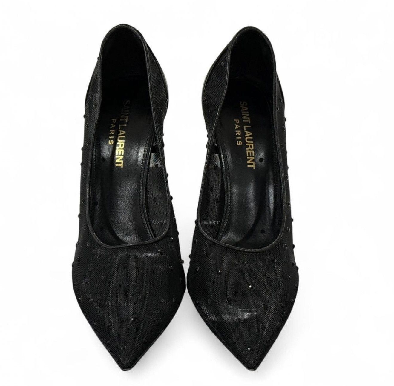 Saint Laurent Paris Saint Laurent sheer mesh heels Size US 5.5 / IT 35.5 - 4 Thumbnail