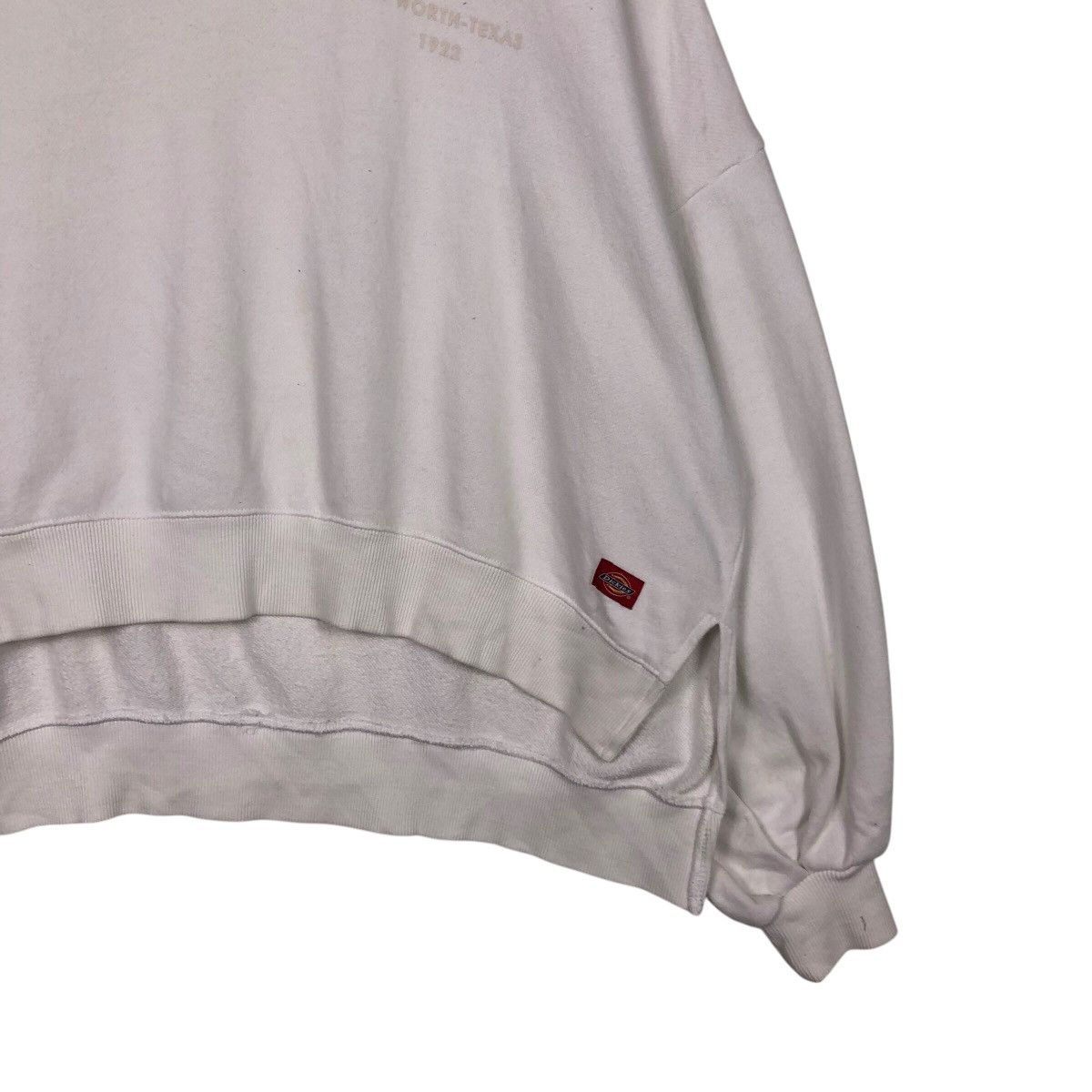 Japanese Brand × Vintage 📌Vintage Sweatshirt Rich White Dickies Worker Big Logo Size US L / EU 52-54 / 3 - 6 Thumbnail