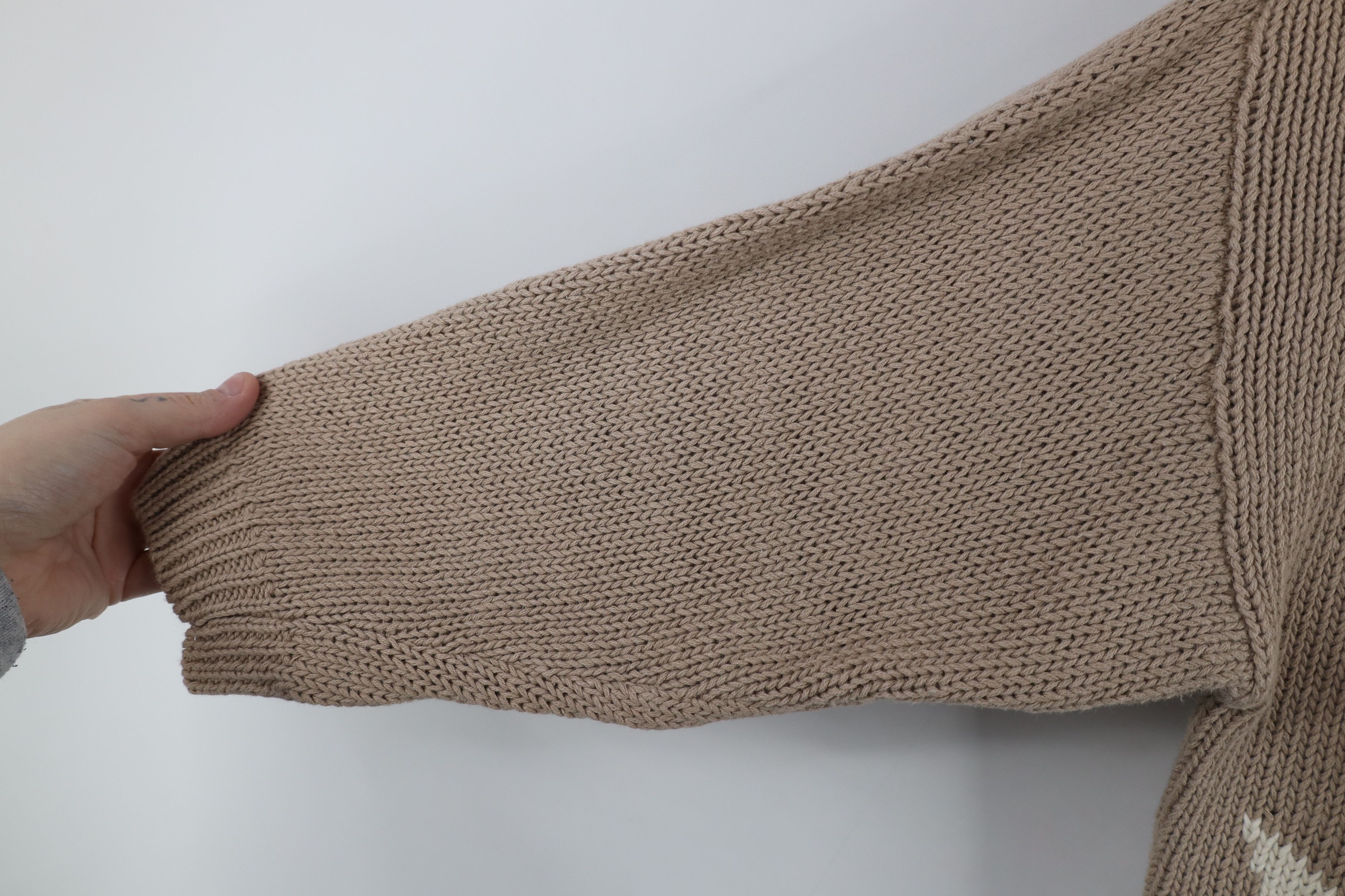 Vintage Vintage 80s Mid Mod Abstract 3/4 Sleeve Knit Sweater Size M / US 6-8 / IT 42-44 - 7 Thumbnail