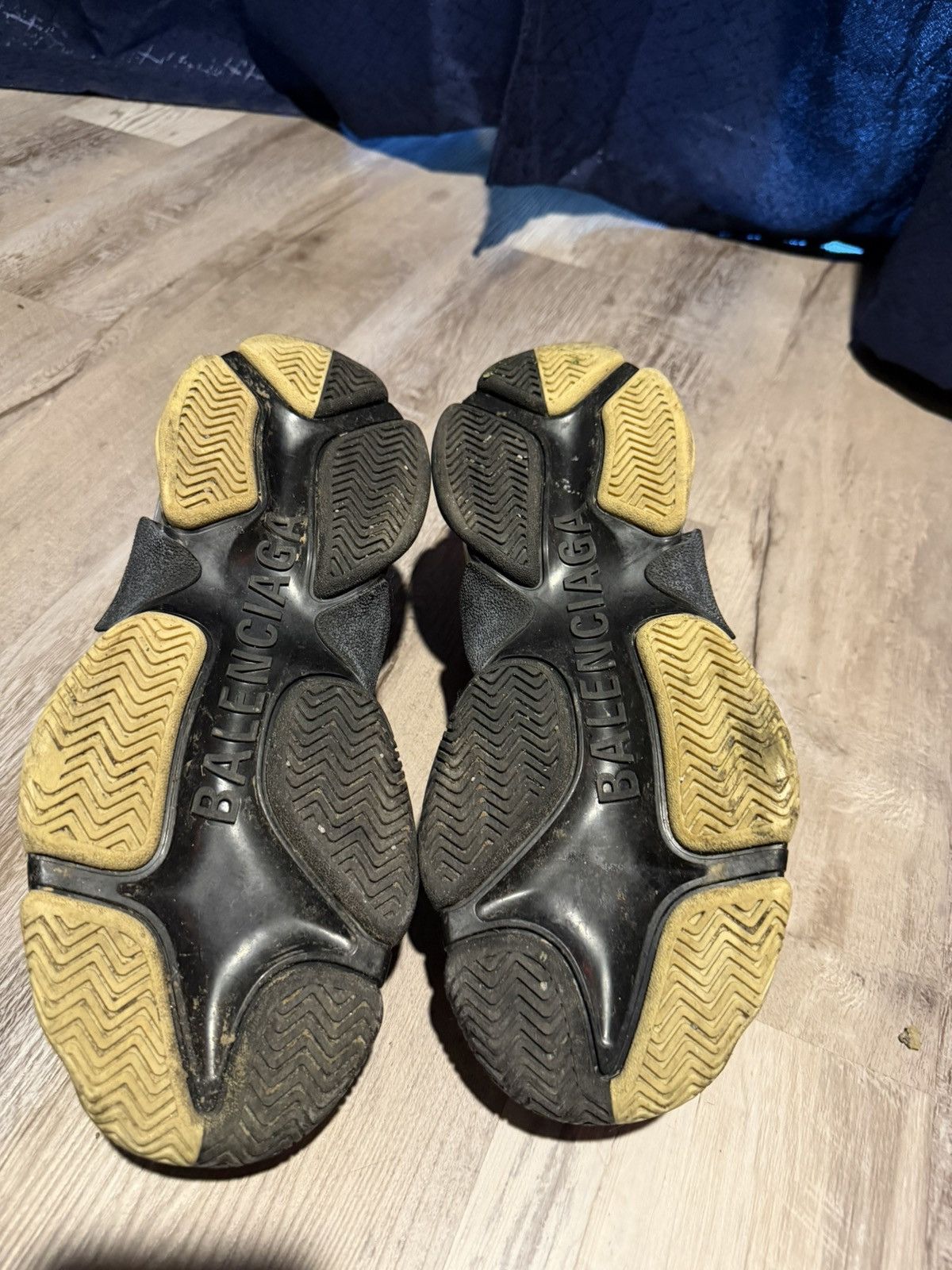 Balenciaga BALENCIAGA SPLIT BLACK GREY Size US 10 / EU 43 - 3 Thumbnail