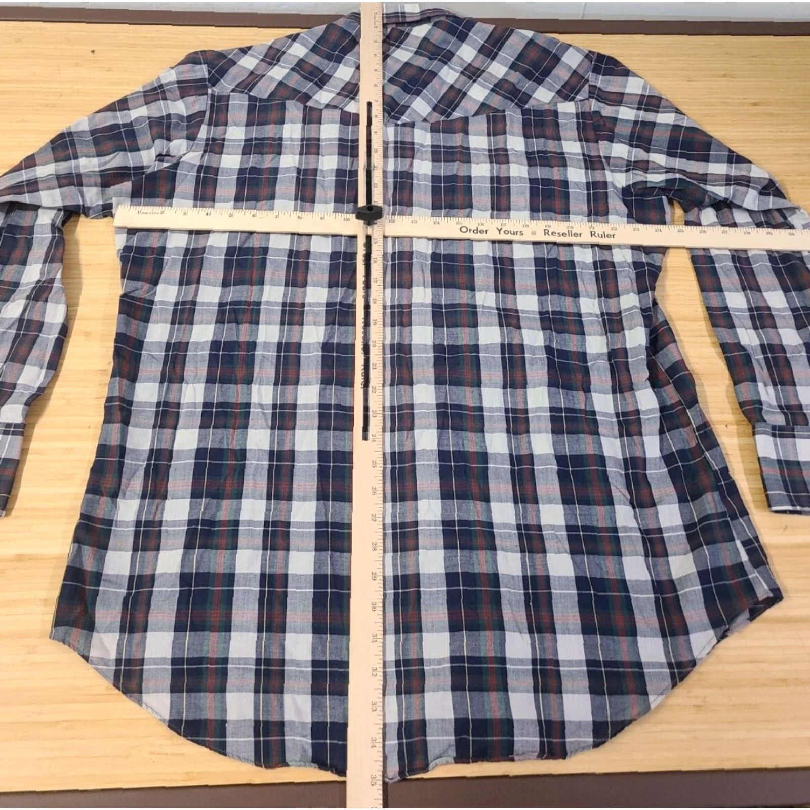 Vintage VINTAGE Ely Cattleman Shirt Western XLT Blue Chambray Long Sleeve Snap Pockets Size US XL / EU 56 / 4 - 6 Thumbnail