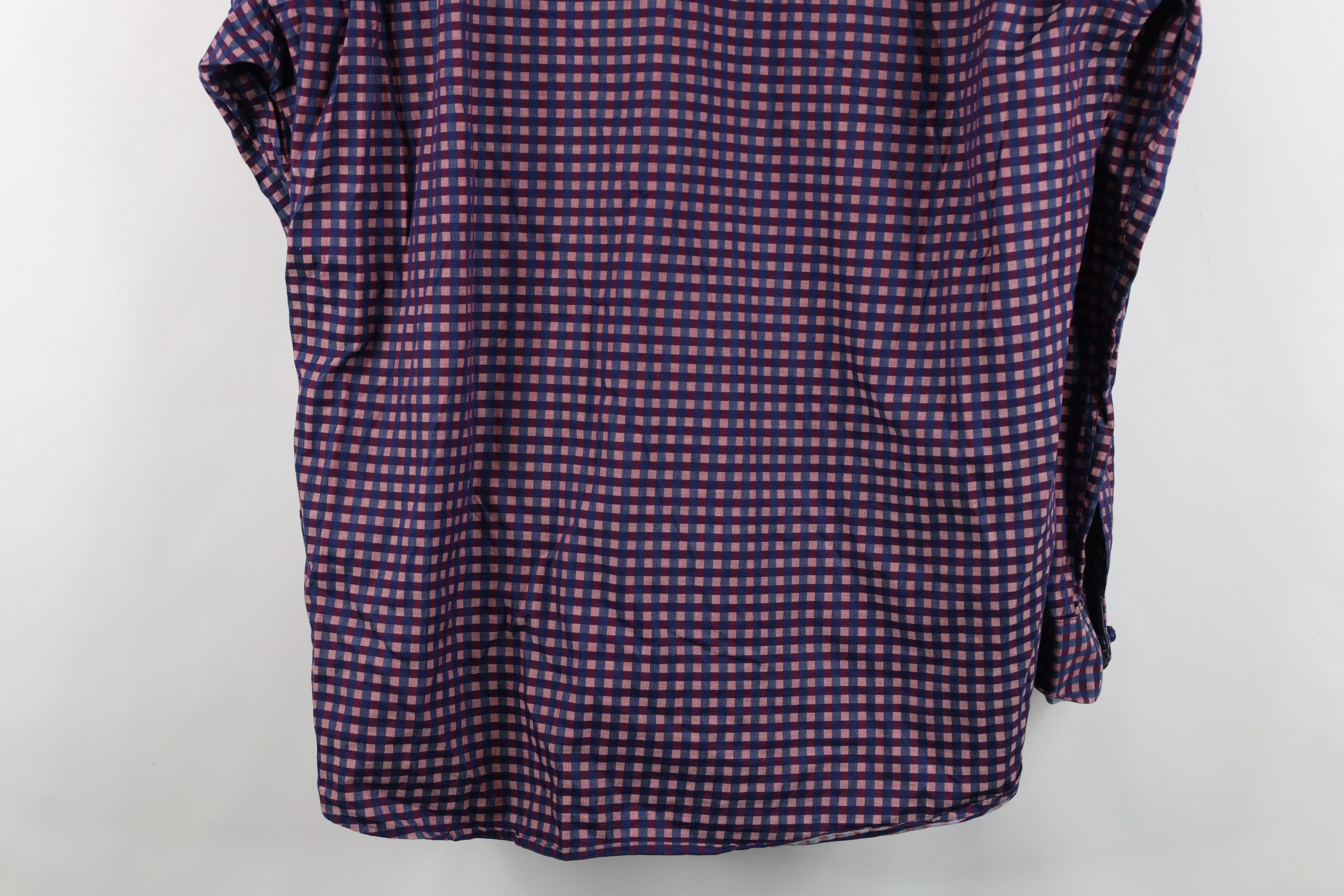 Johnston & Murphy Johnston & Murphy Plaid Collared Button Shirt Cotton Size US XL / EU 56 / 4 - 13 Thumbnail